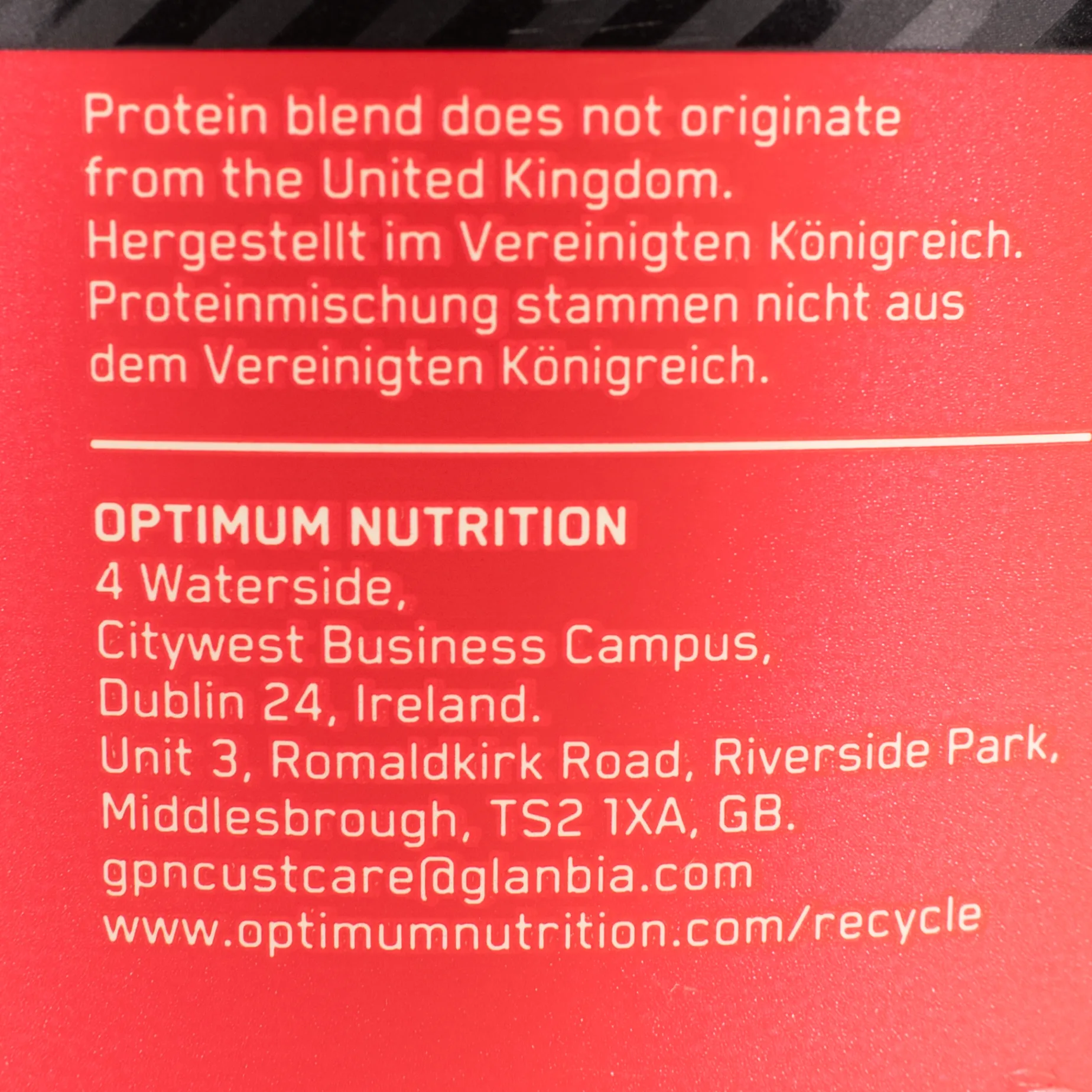 100 % Vassle Gold Standard 2270 G, Proteinpulver
