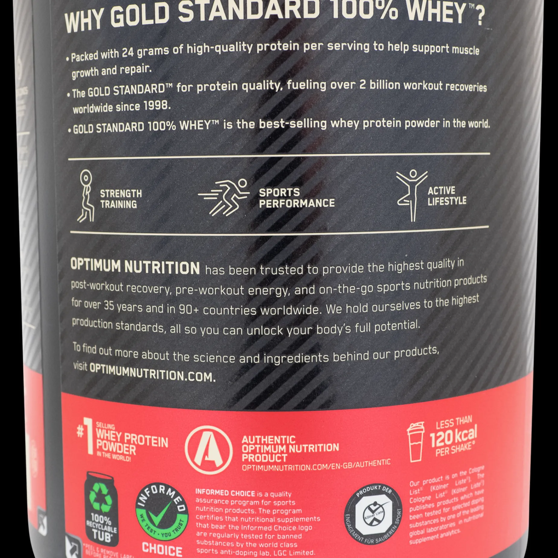 100 % Whey Gold Standard 908 G, Proteinpulver