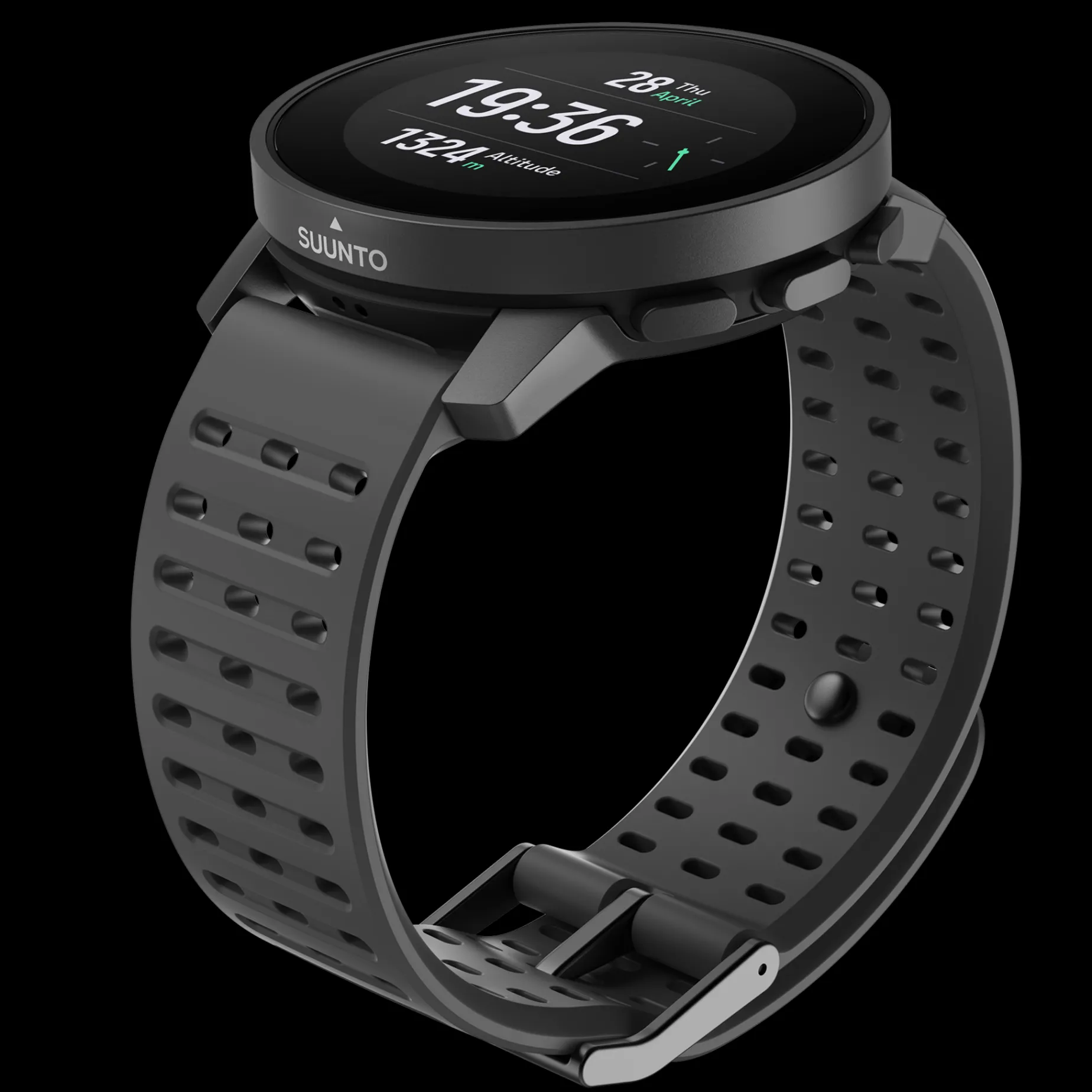 9 Peak Pro All Black, Multisportklocka Unisex