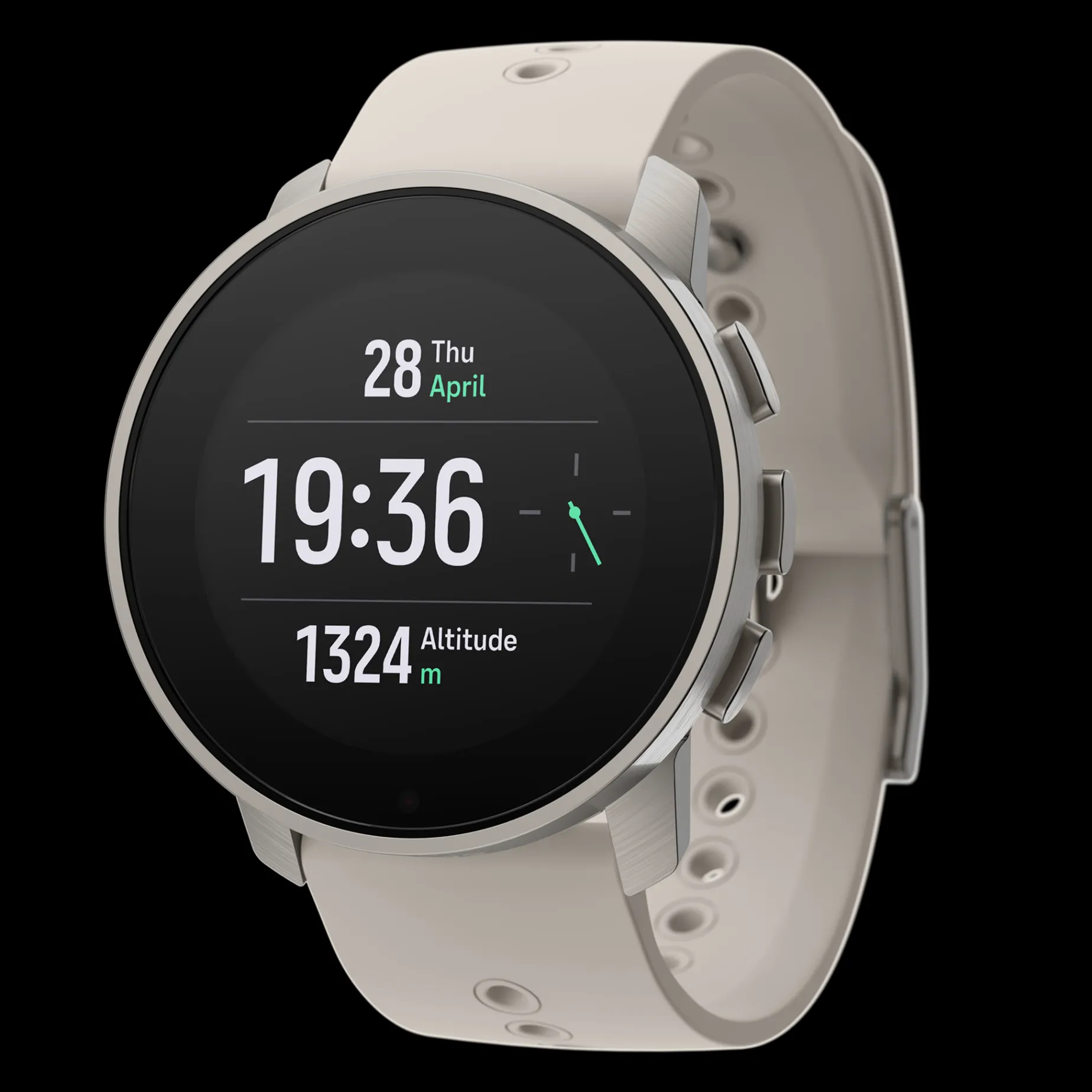 9 Peak Pro Titanium Sand, Multisportklocka Unisex