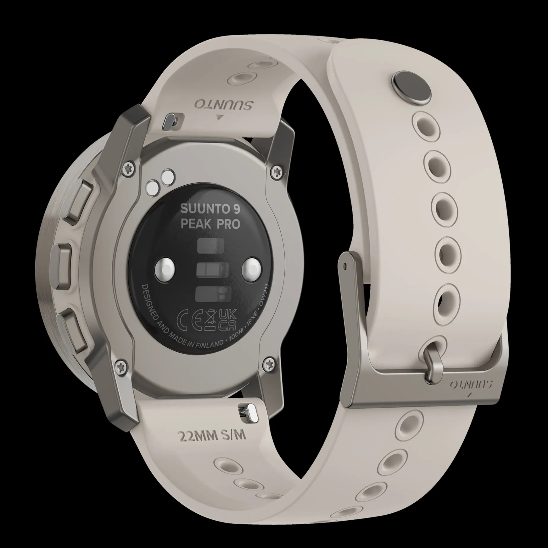 9 Peak Pro Titanium Sand, Multisportklocka Unisex