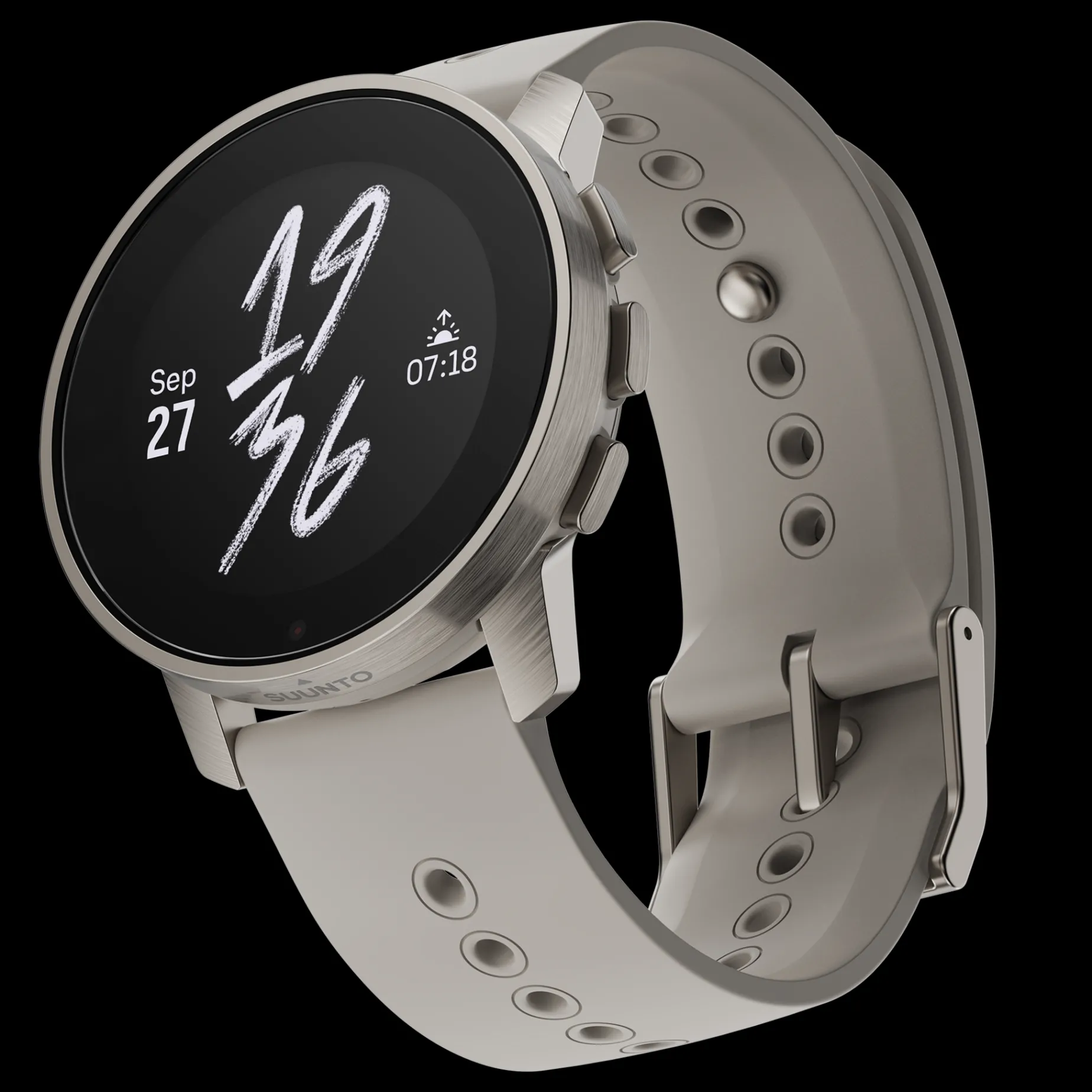 9 Peak Pro Titanium Sand, Multisportklocka Unisex