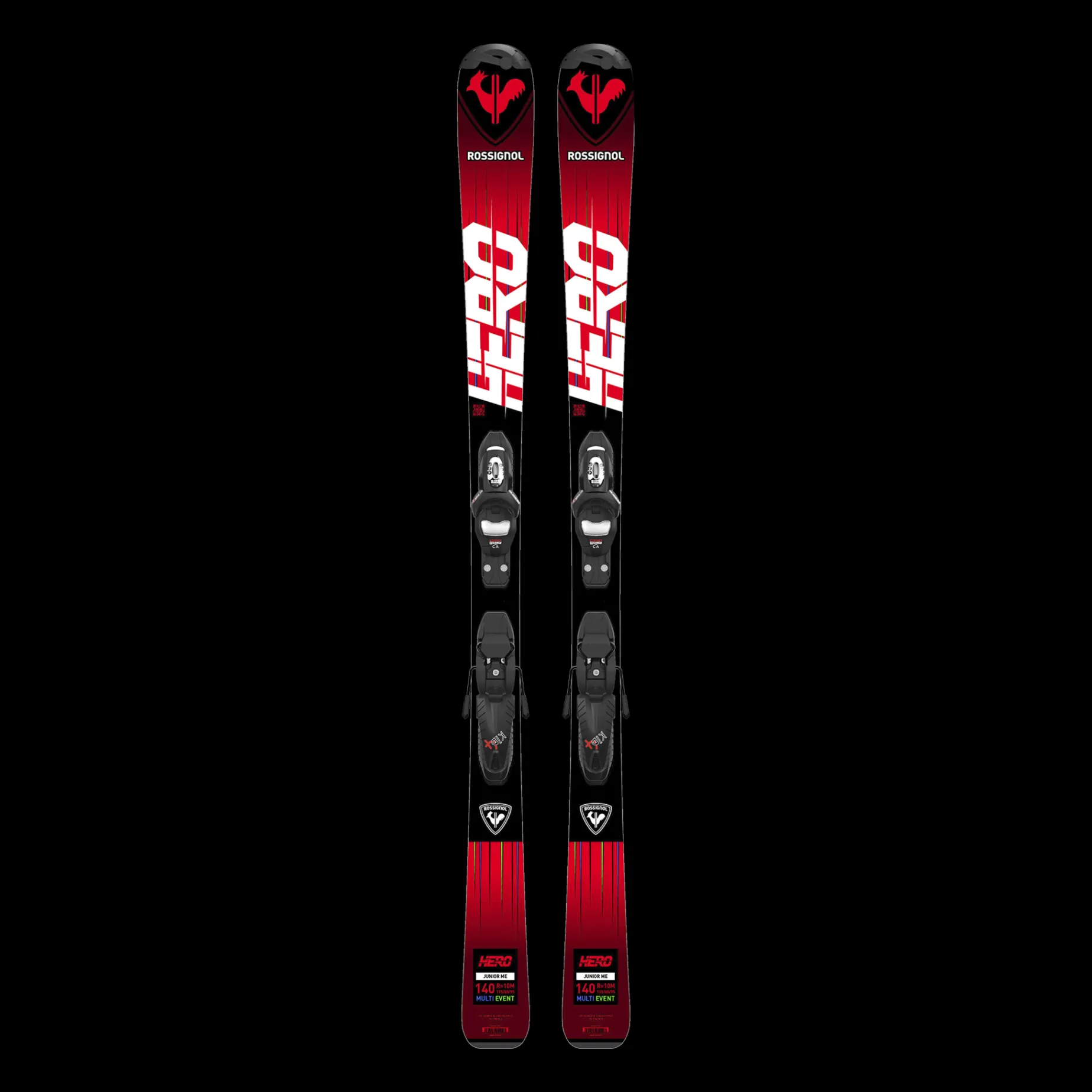 Alpine Skis Jr Hero 100-140 + X Kid 4 Gw B76 22/23, Alpinskidor Junior