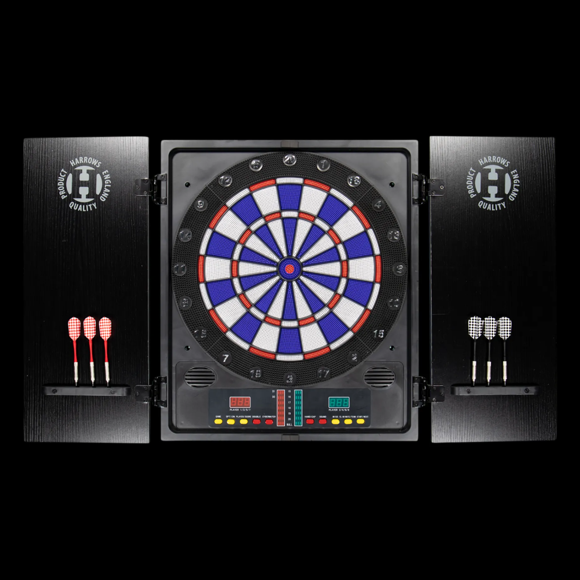 Black Shadow Elec Dart Cabinet Set Ap801, Dartset