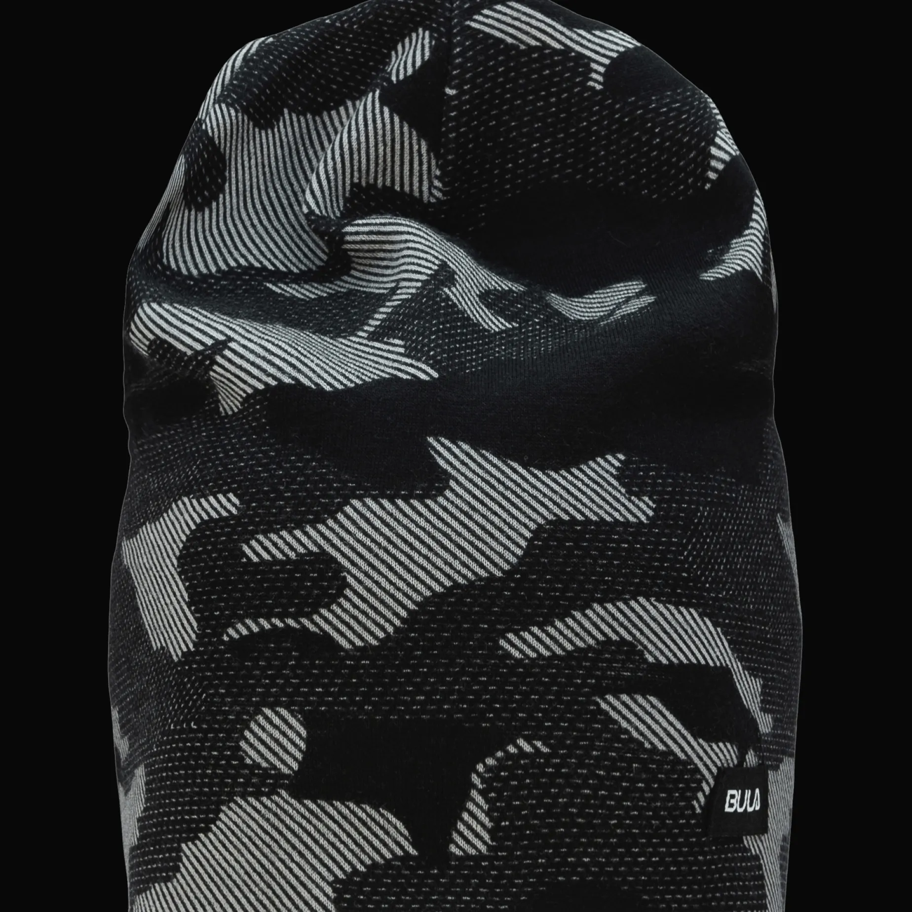 Camo Printed Wool Beanie, Mossa Unisex