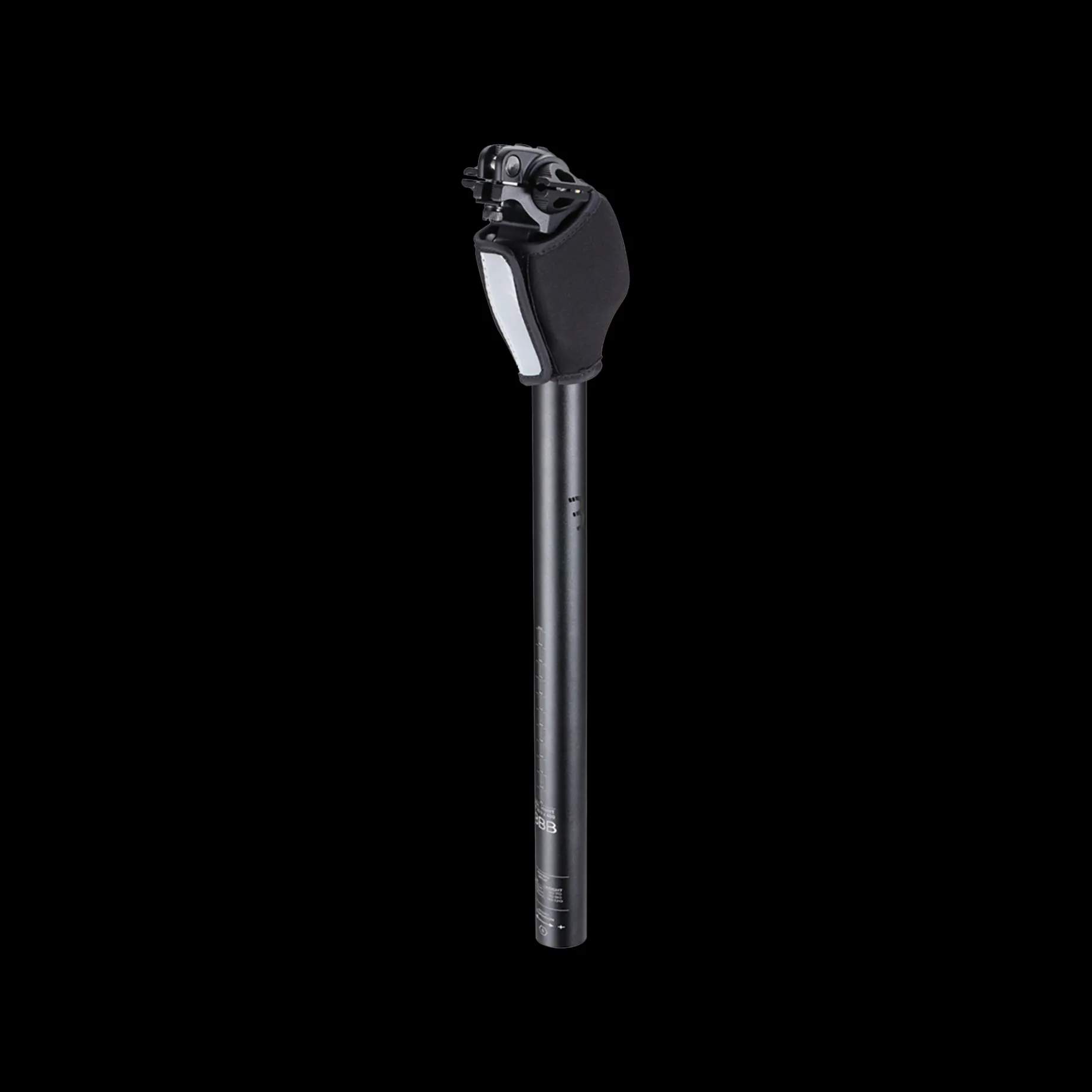 Comfortpost Bsp-41, 27,2 Mm, 400 Mm, Justerbar, Svart, Aluminium, Sadelstolpe Med Dampning