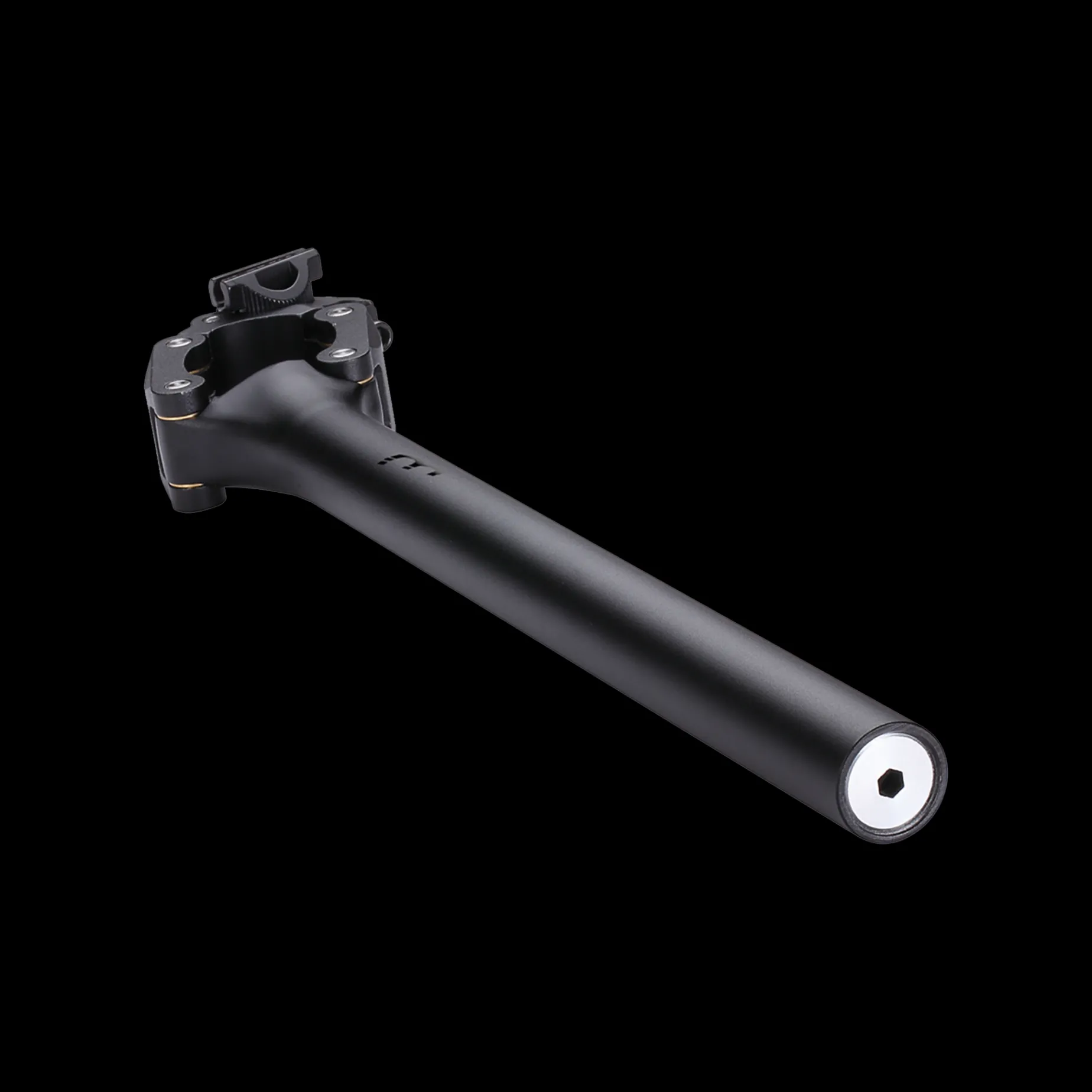 Comfortpost Bsp-41, 27,2 Mm, 400 Mm, Justerbar, Svart, Aluminium, Sadelstolpe Med Dampning