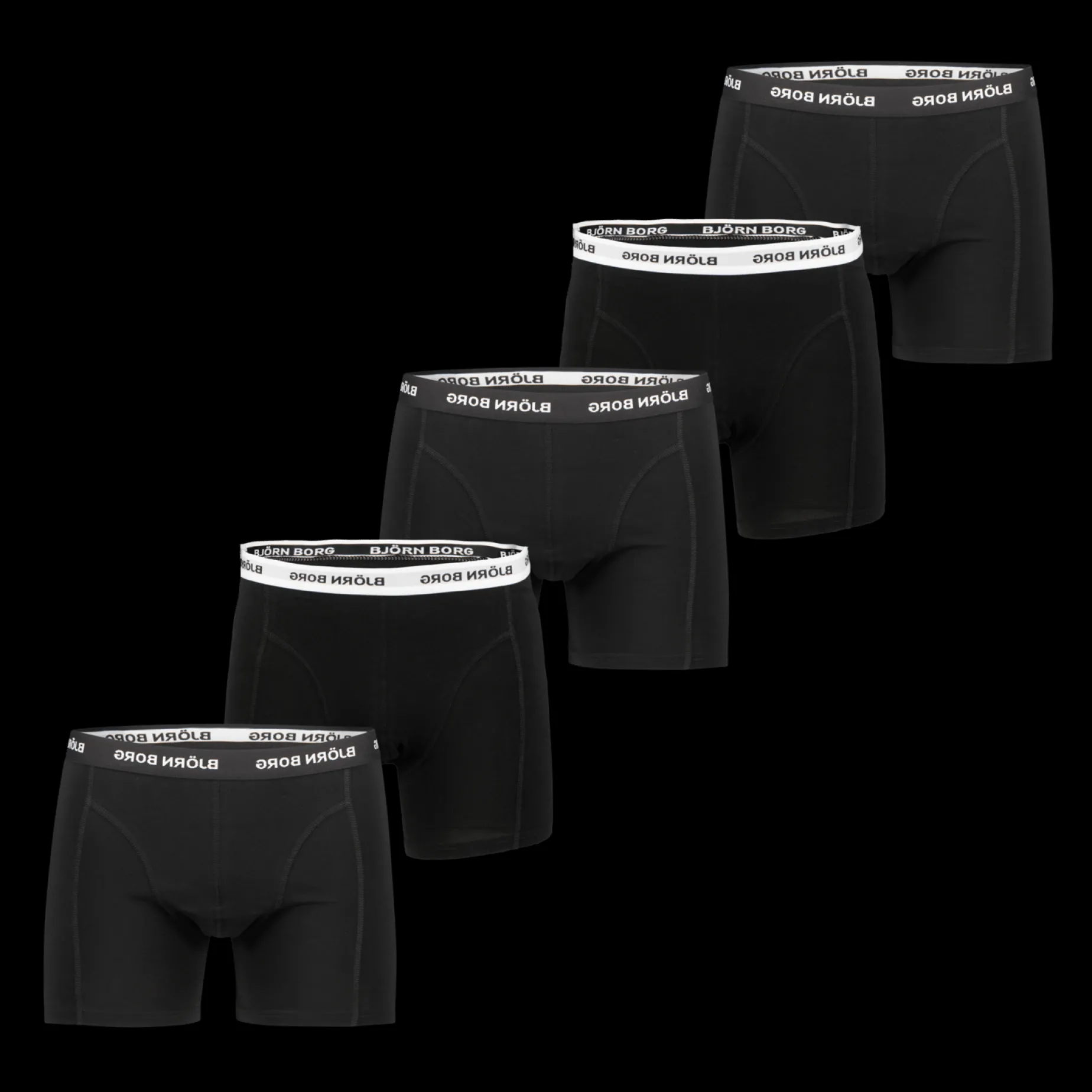 Cotton Stretch Boxer 5 Pk, Boxer Herr