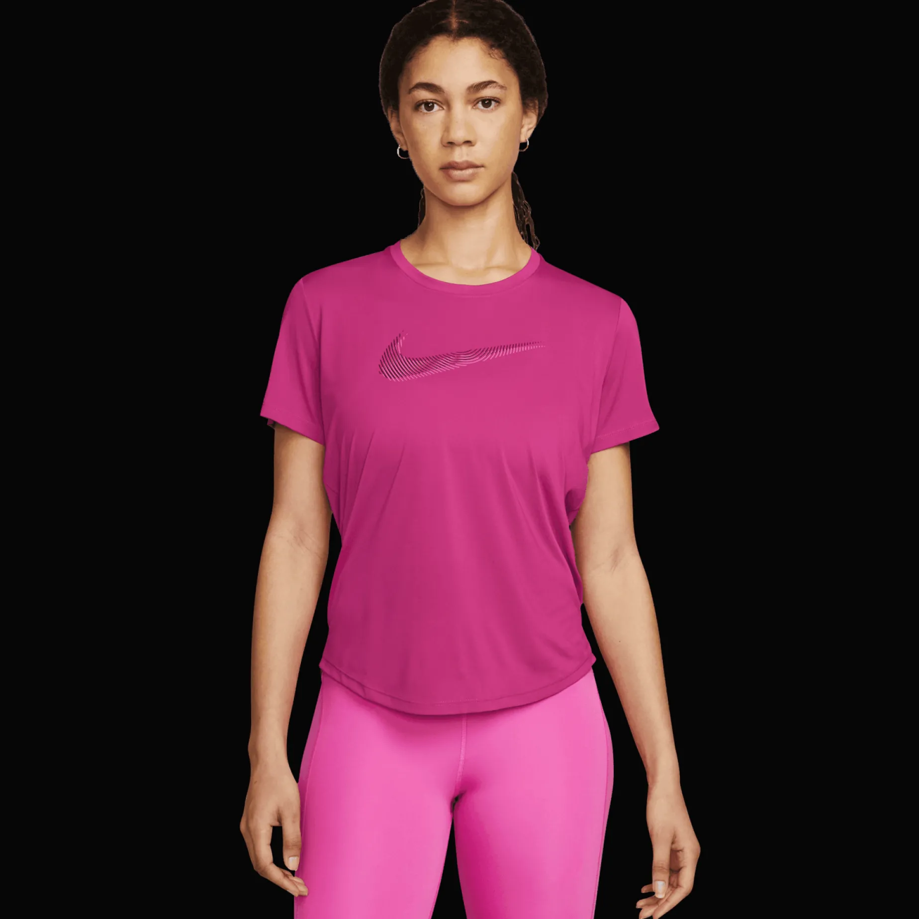 Dri-Fit Swoosh Short Sleeve Top, T-Shirt, Dam