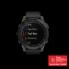 Fenix 7 Sapphire, Crbn Gry Dlc Ti W/Blk Band, Multisportklocka Unisex