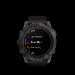 Fenix 7X,Saph/Carbon Gray/Ti W/Silcone Band, Multisportklocka, Unisex