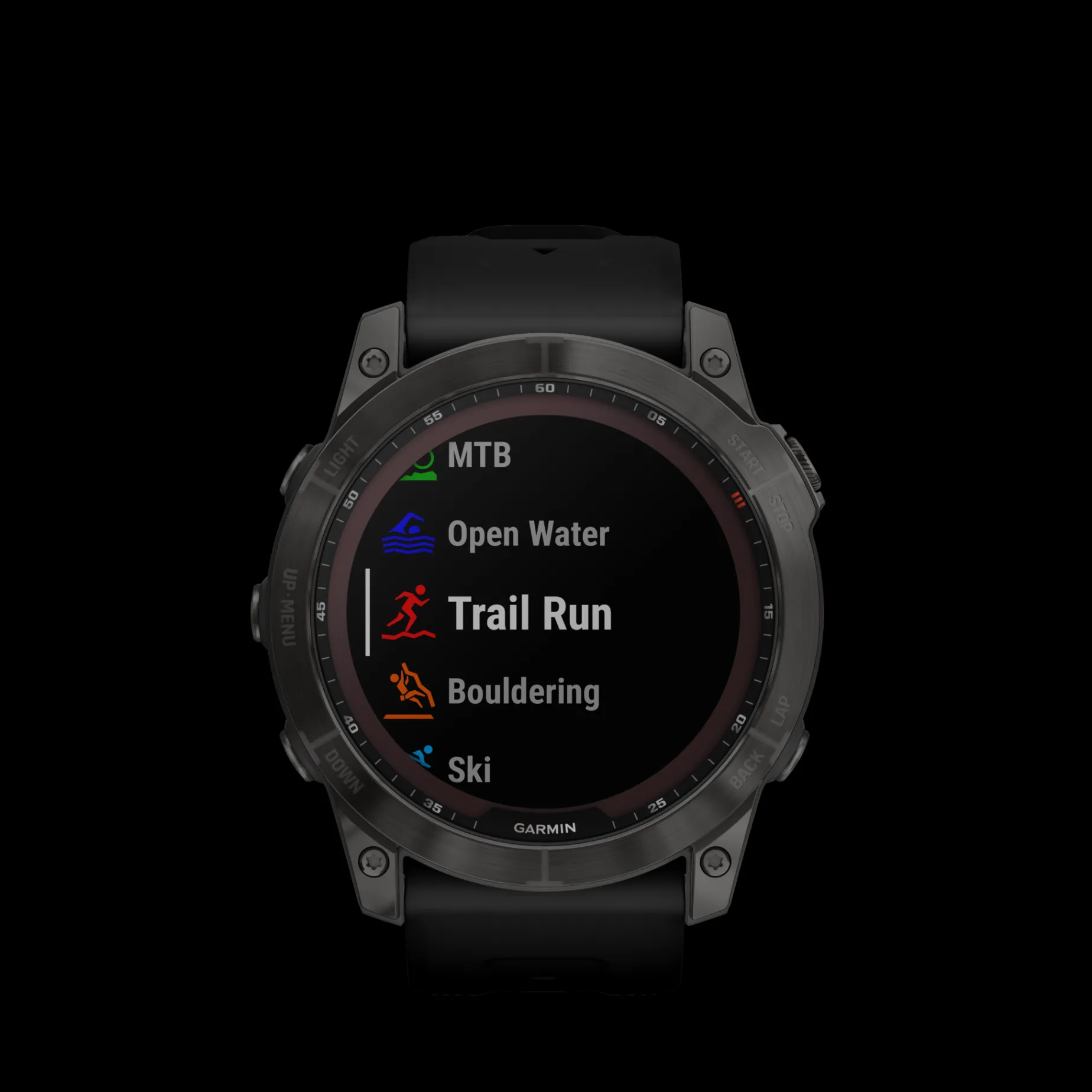 Fenix 7X,Saph/Carbon Gray/Ti W/Silcone Band, Multisportklocka, Unisex
