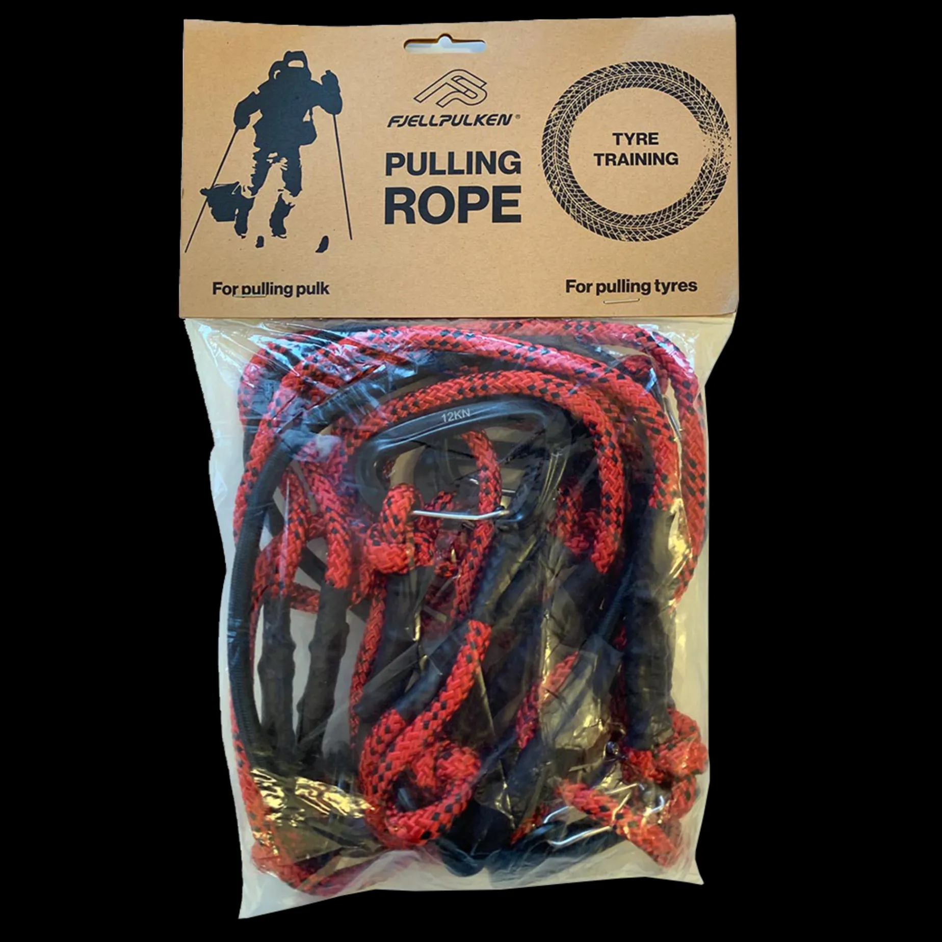 Fjellpulken Rope For Pulling Pulk/Tire 23/24, Dragrep For Pulka Och Dacktraning Unisex