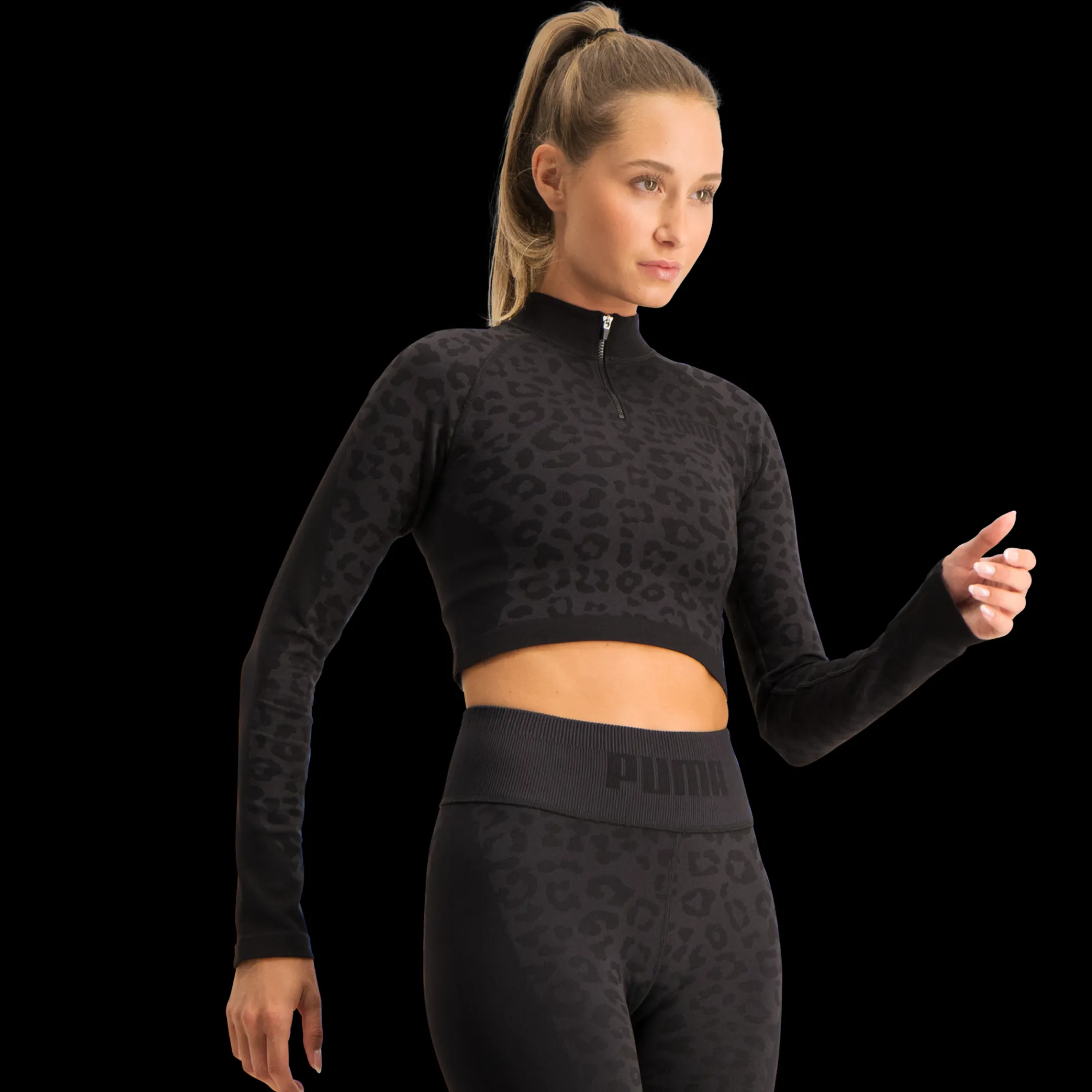 Formknit Seamless Cropped 1/4 Zip, Traningstopp Dam