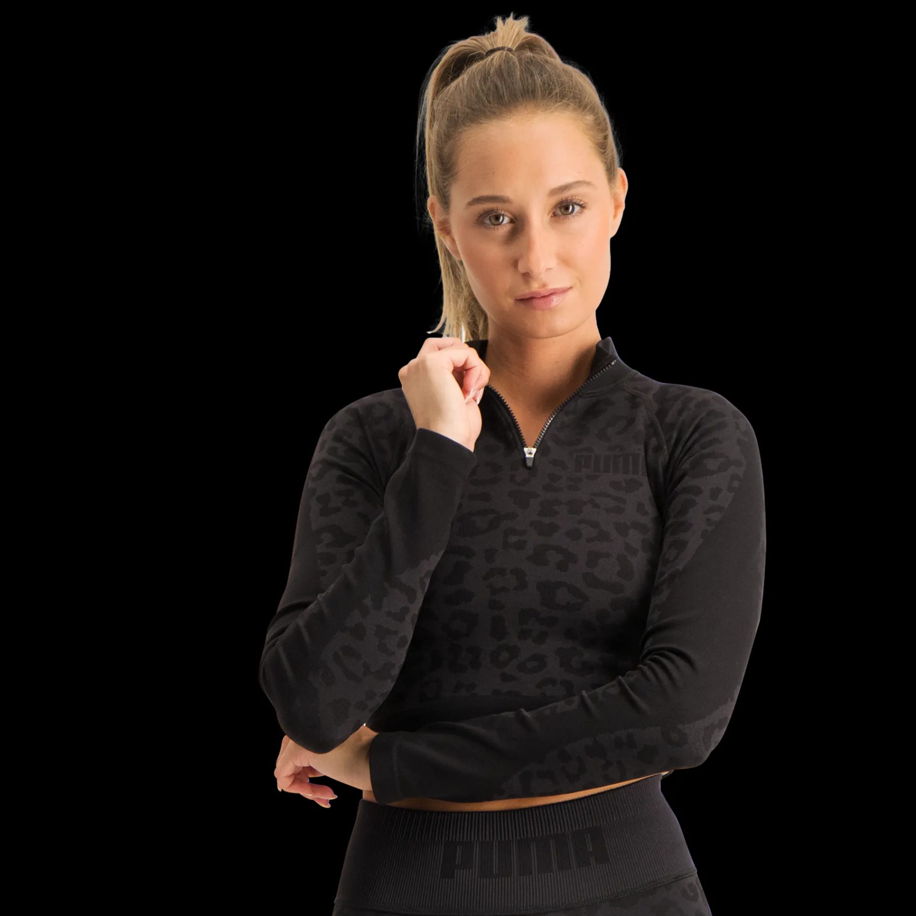 Formknit Seamless Cropped 1/4 Zip, Traningstopp Dam