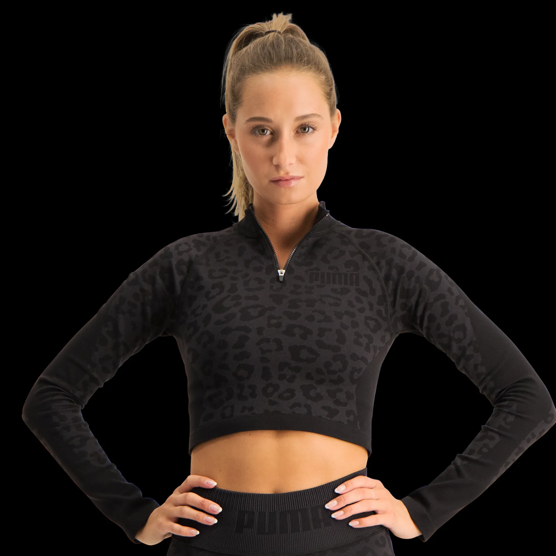 Formknit Seamless Cropped 1/4 Zip, Traningstopp Dam