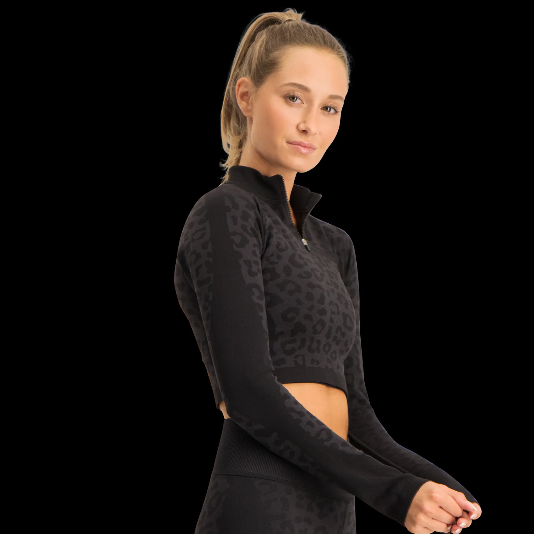 Formknit Seamless Cropped 1/4 Zip, Traningstopp Dam