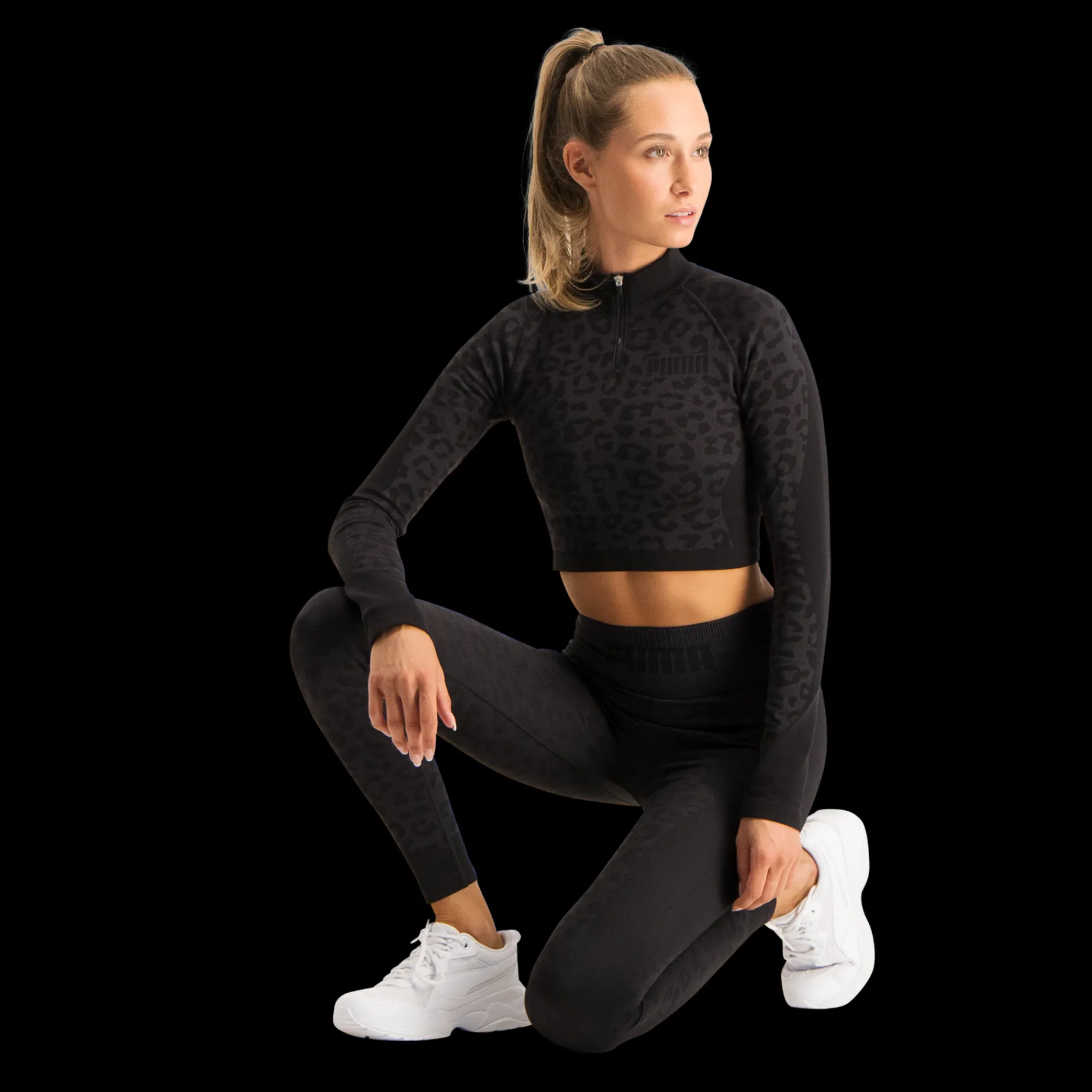 Formknit Seamless Cropped 1/4 Zip, Traningstopp Dam