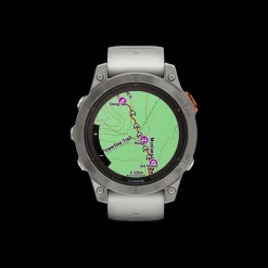 Garmin Fenix 7 Pro Sapphire Solar Edition, Fog Gray, Orange, Gps Smartklocka, Unisex