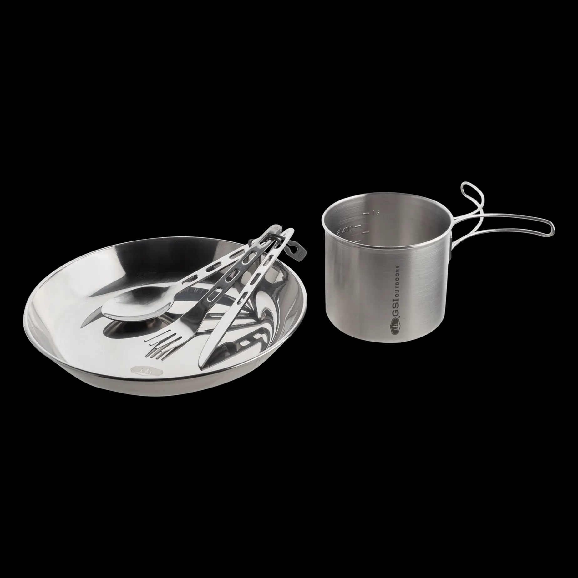 Glacier Stainless 1 Person Set, Kastrullset
