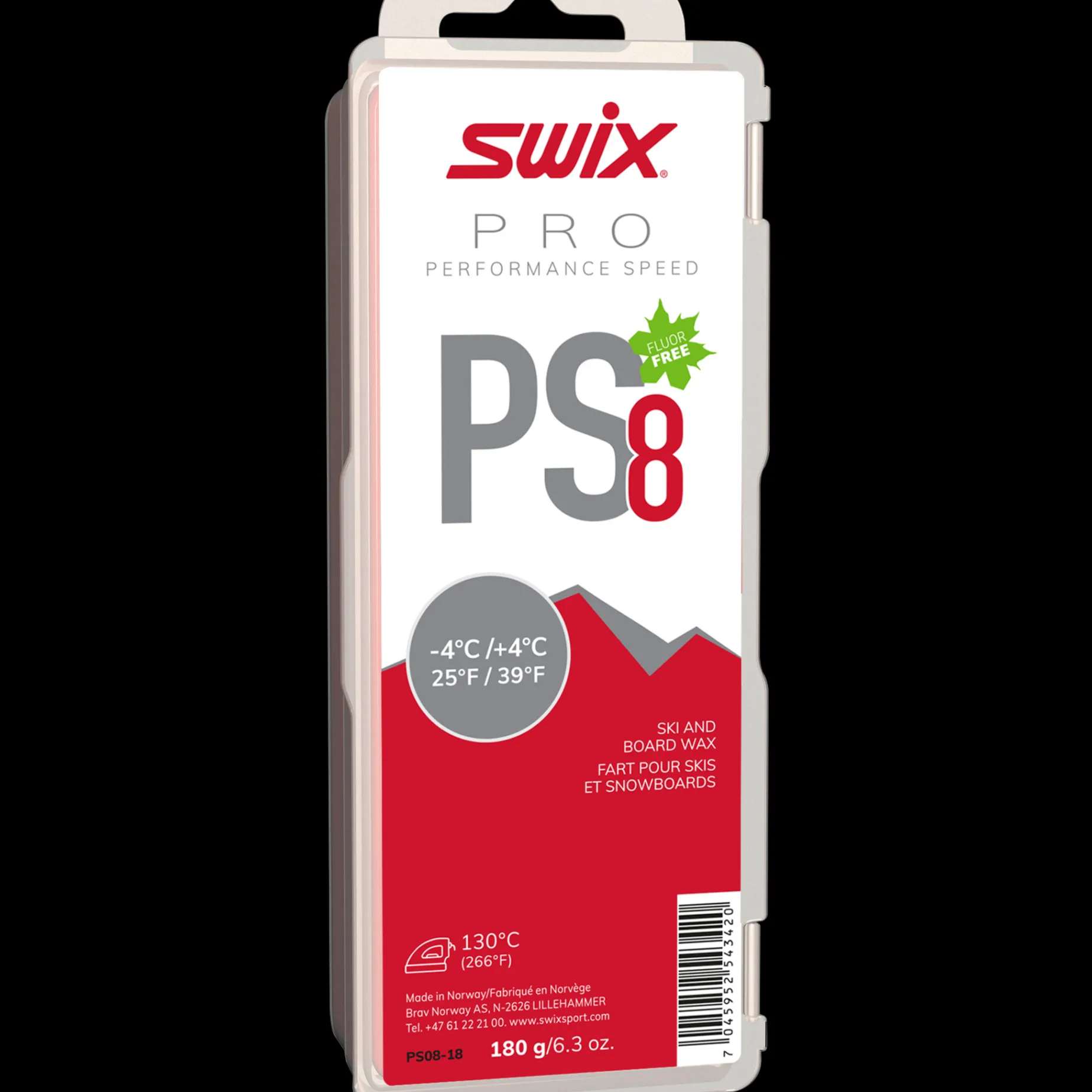 Glider Ps8 Red, -4°C/+4°C, 180G 23/24, Glidvalla