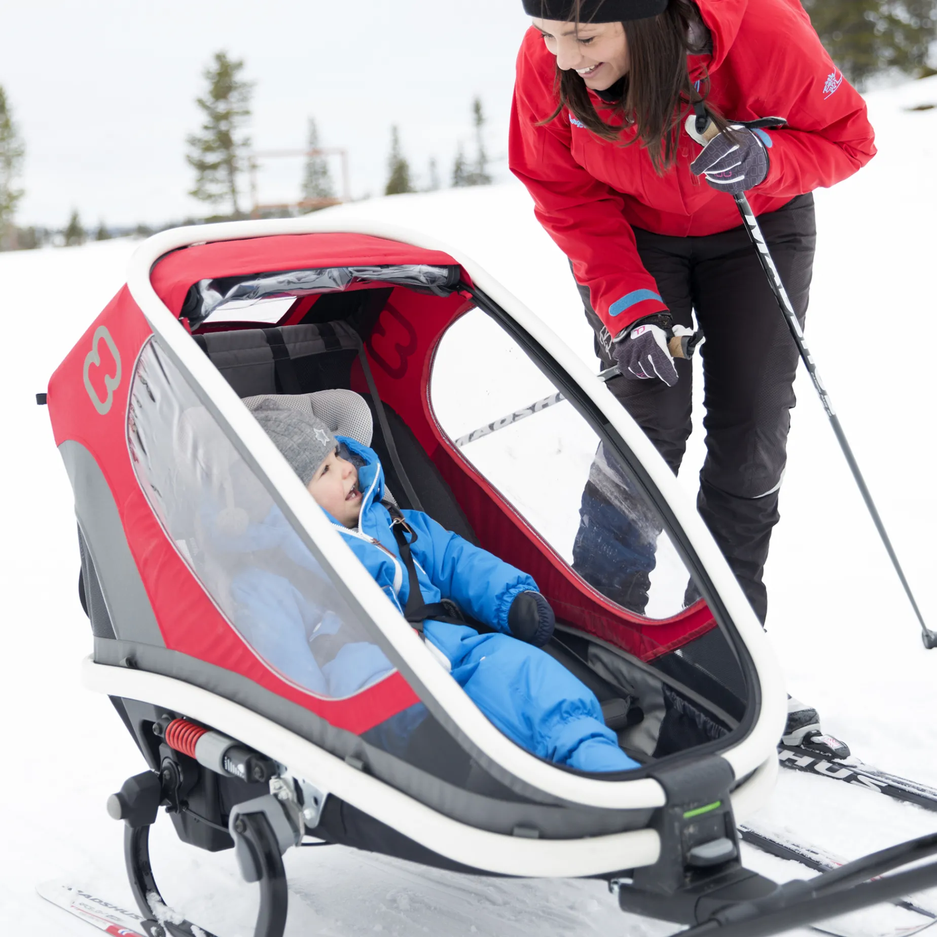 Hamax Skiing Kit Outback/Breeze 23/24, Skidset Till Outback Cykelvagn