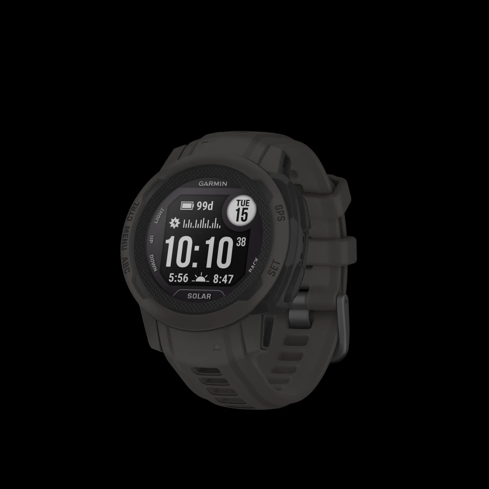 Instinct 2S, Solar, Graphite, Multisportklocka, Unisex