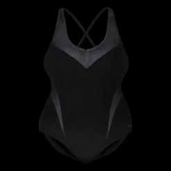 Isabel Light Cross Back One Piece Plus, Baddrakt Dam