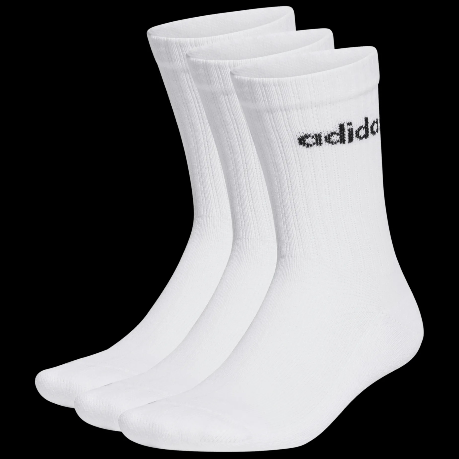 Linear Crew Sock Cushiones Socks 3 Pair Pack, Strumpor, Unisex