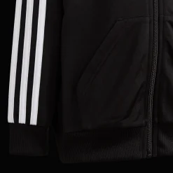 Little Kids Essential 3-Stripes Shiny Tracksuit, Traningsoverall, Barn