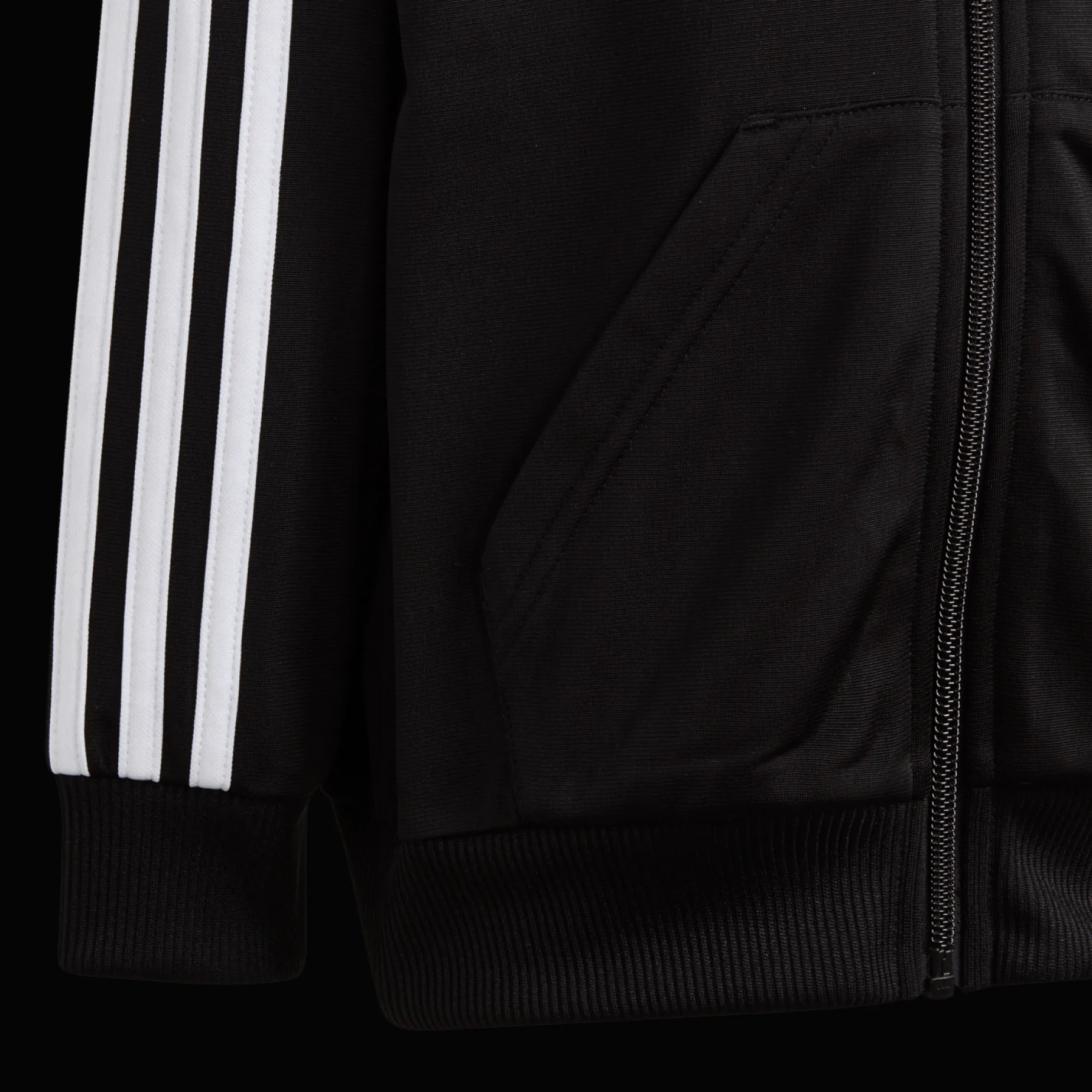 Little Kids Essential 3-Stripes Shiny Tracksuit, Traningsoverall, Barn