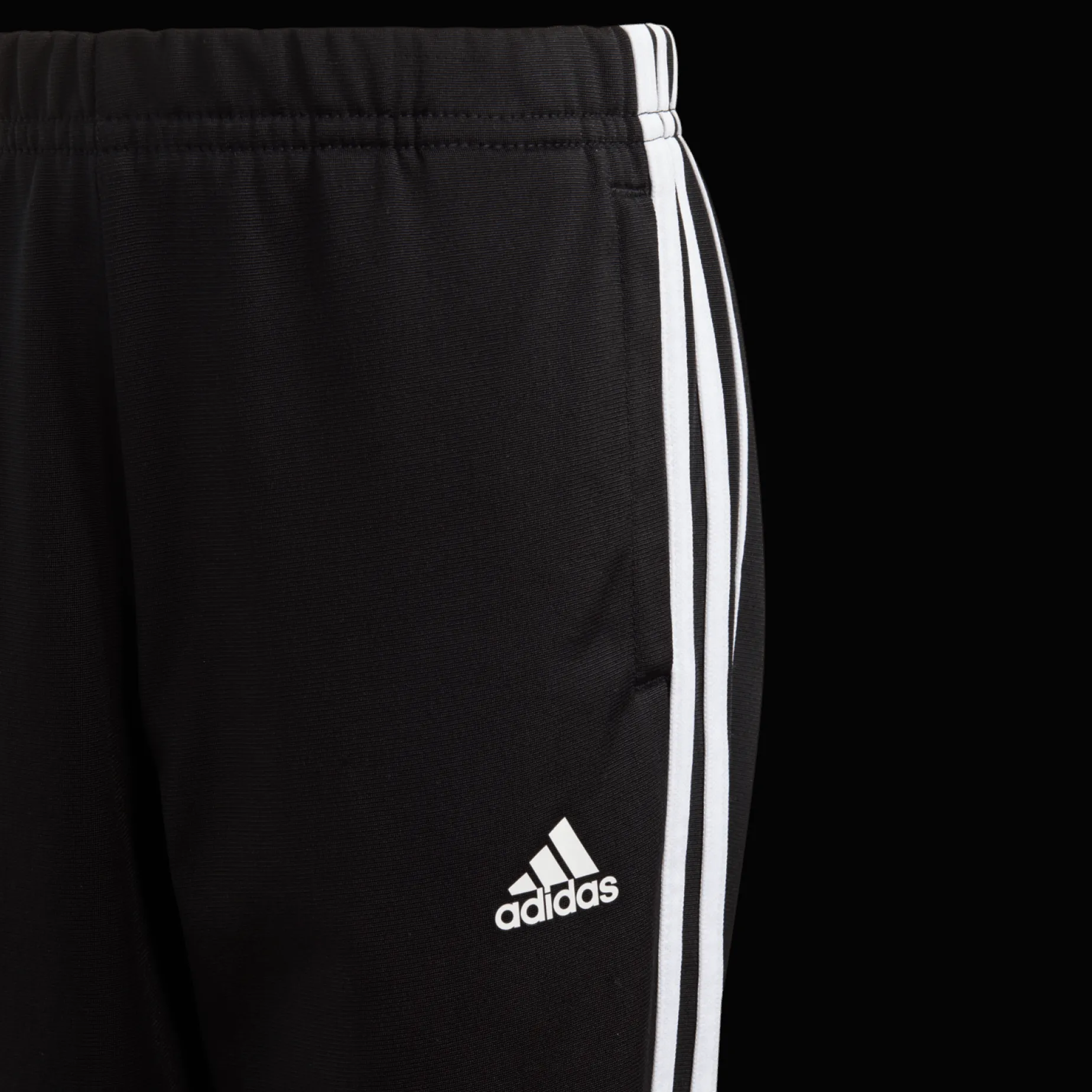 Little Kids Essential 3-Stripes Shiny Tracksuit, Traningsoverall, Barn