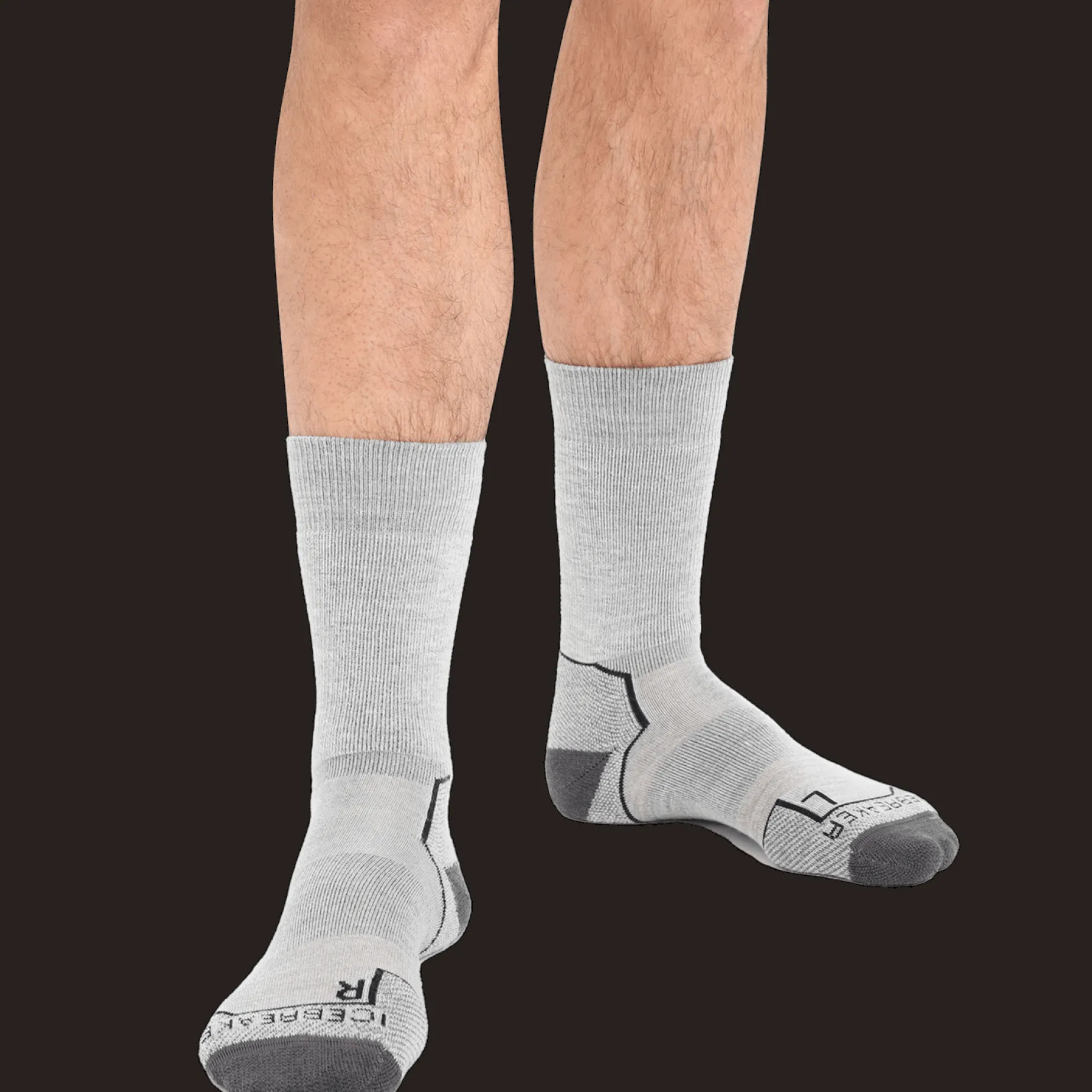 Men Hike+ Medium Crew, Ullstrumpa, Herr