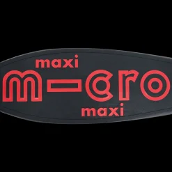 Micromaxi Deluxe Pro Black/Red 3 Scooter, Sparkcykel Barn