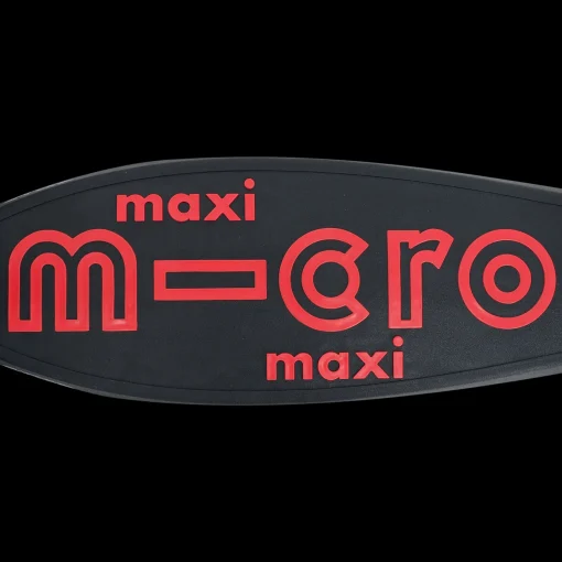 Micromaxi Deluxe Pro Black/Red 3 Scooter, Sparkcykel Barn