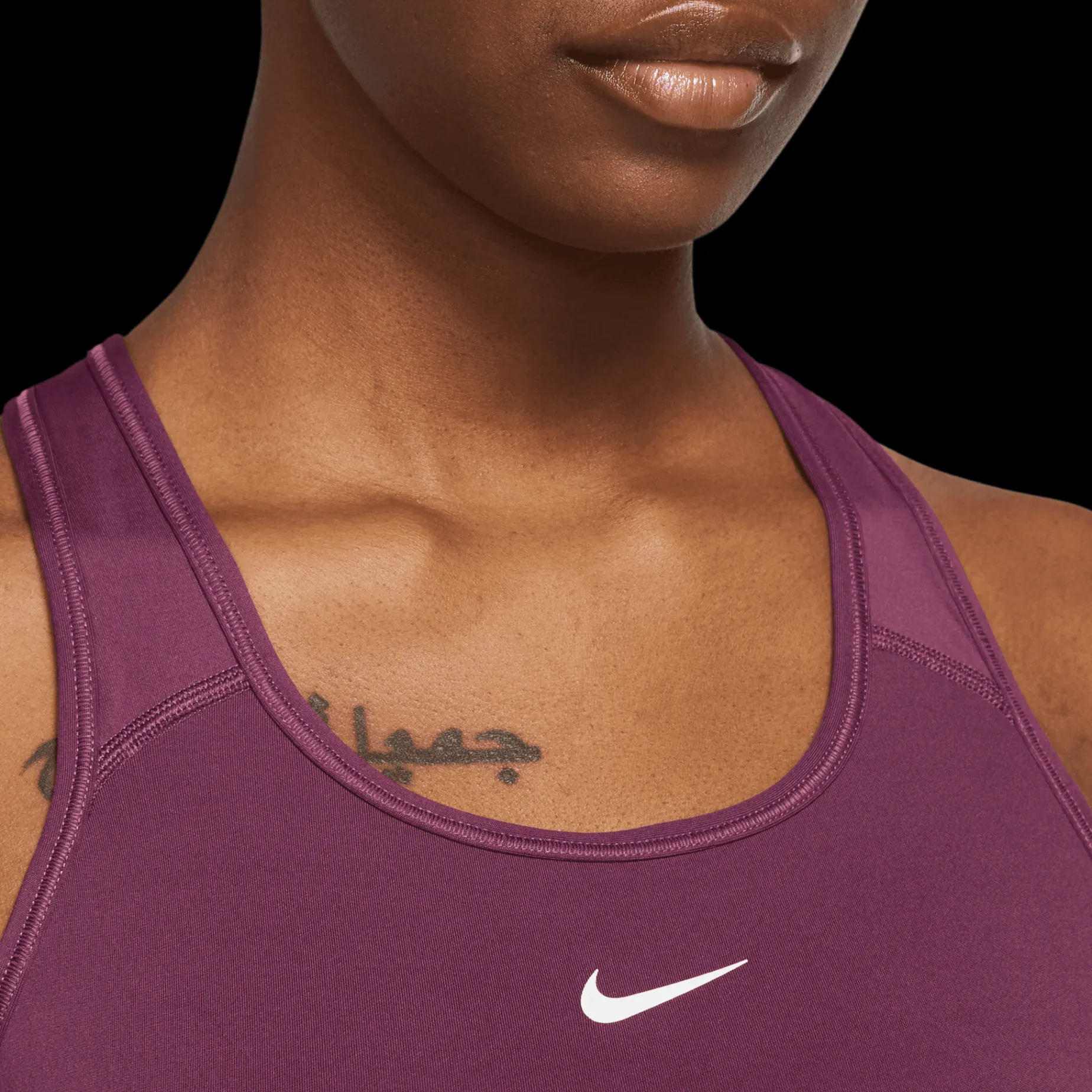 Nike Dri-Fit Swoosh 1 Piece Pad Bh, Sport-Bh Dam