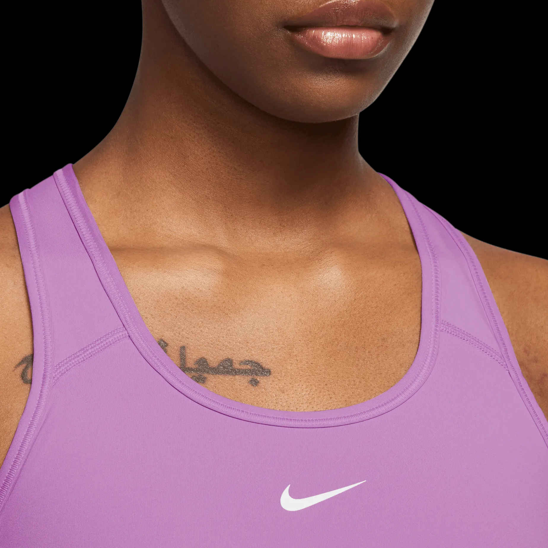 Nike Dri-Fit Swoosh 1 Piece Pad Bra, Sport-Bh Dam