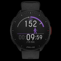 Polar Pacer Blk/Blk S-L, Loparklocka Unisex