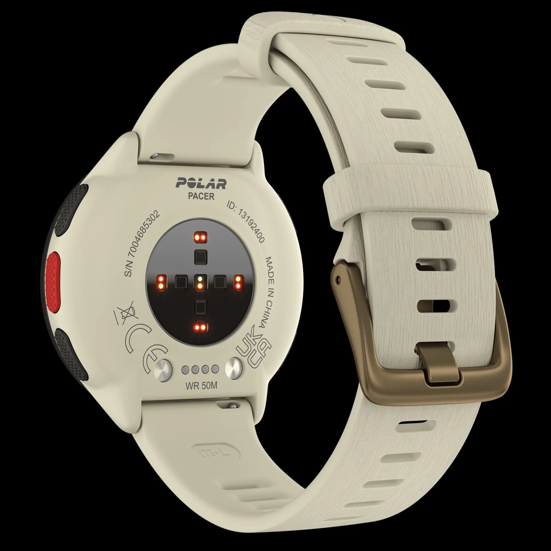 Polar Pacer Whi/Whi S-L, Loparklocka Unisex