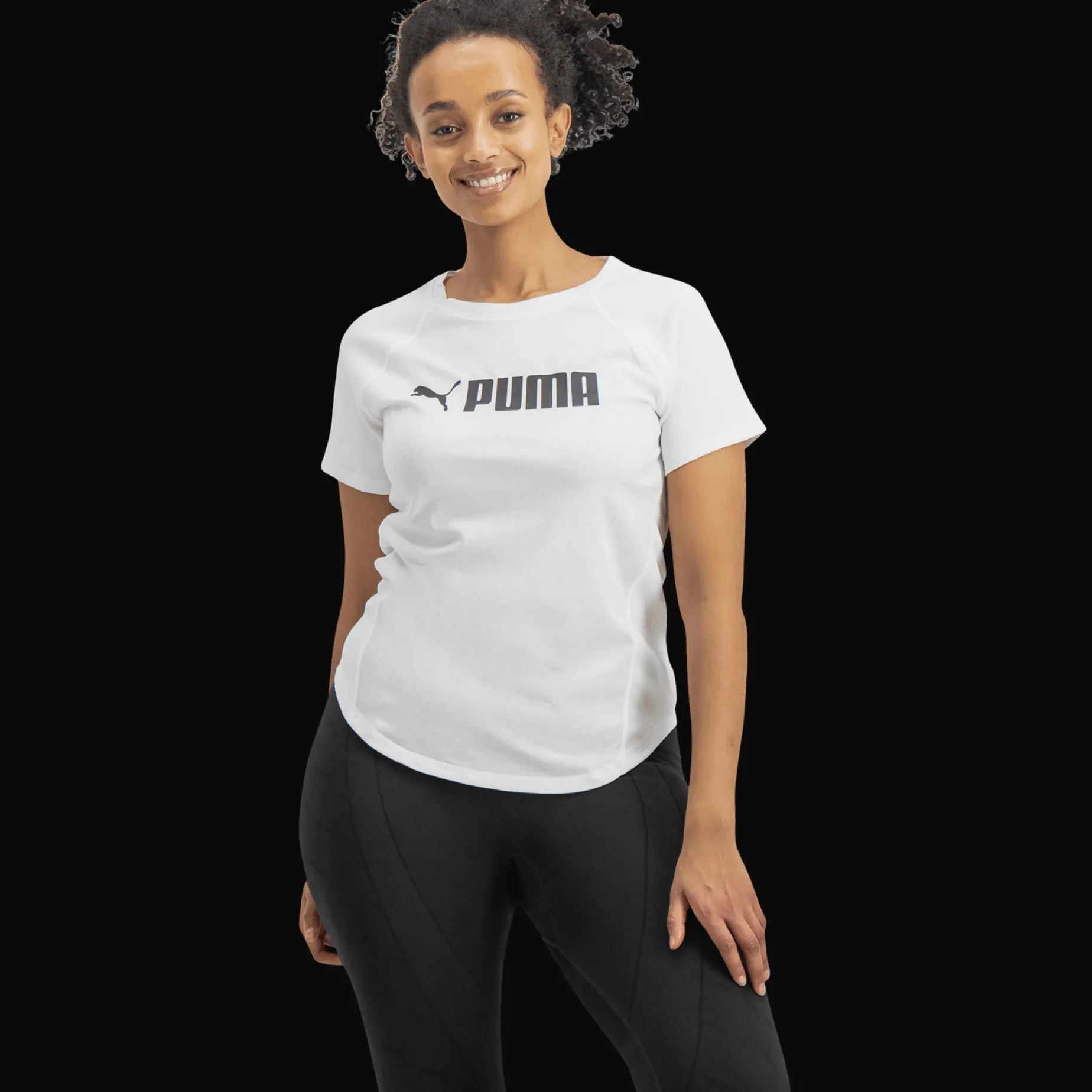 Puma Fit Logo Tee, Traningstroja Dam
