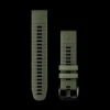 Quickfit 22 Mm Moss/Graphite Silicone Band, Klockarmband, Silikonarmband
