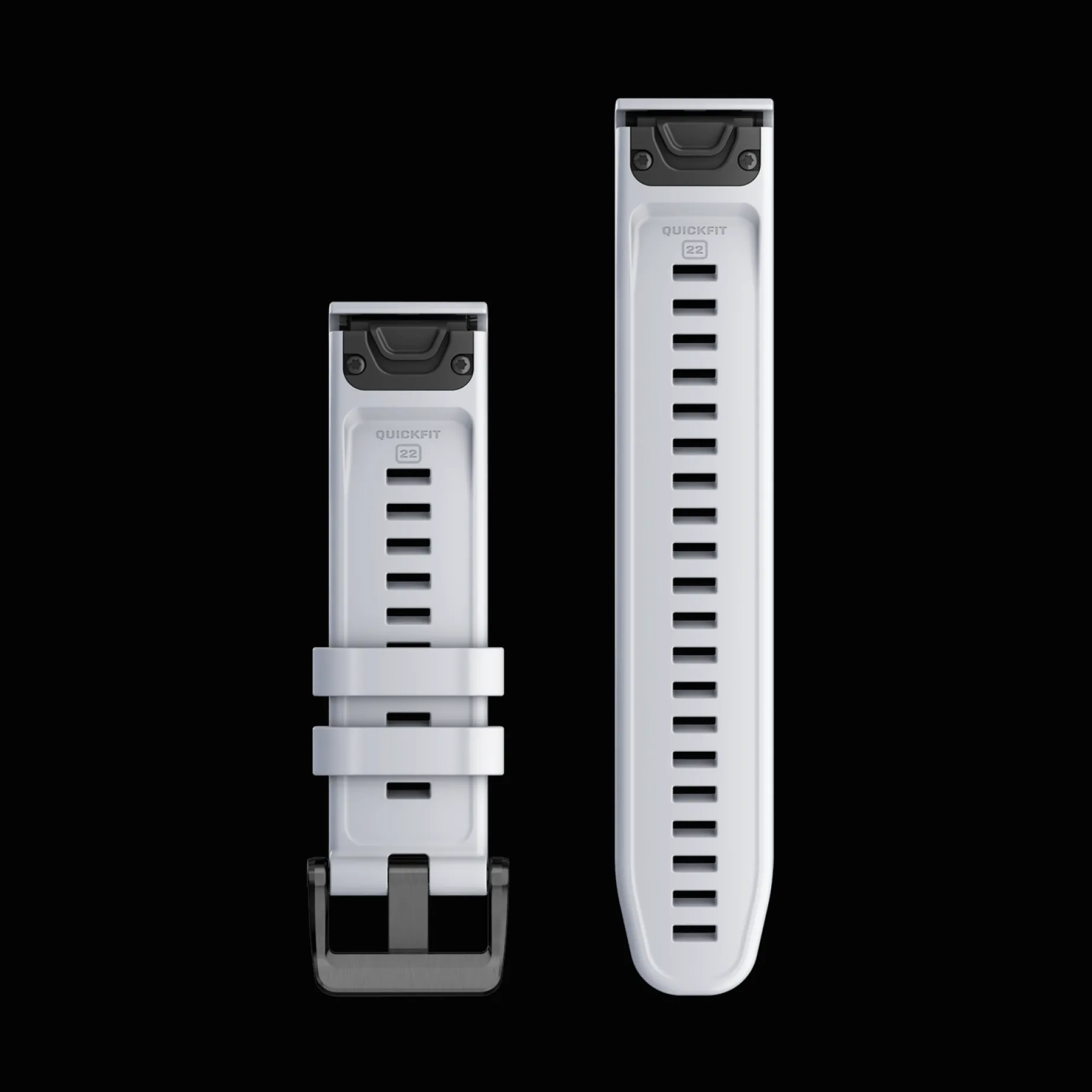 Quickfit 22 Mm Whitestone Silicone Band, Klockarmband, Silikonarmband