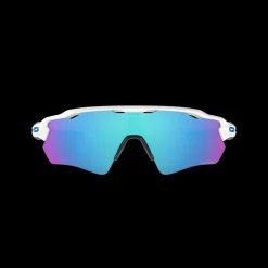 Radar Ev Path Pol Wht W/ Prizm Sapphire, Skid-/Cykelglasogon, Unisex