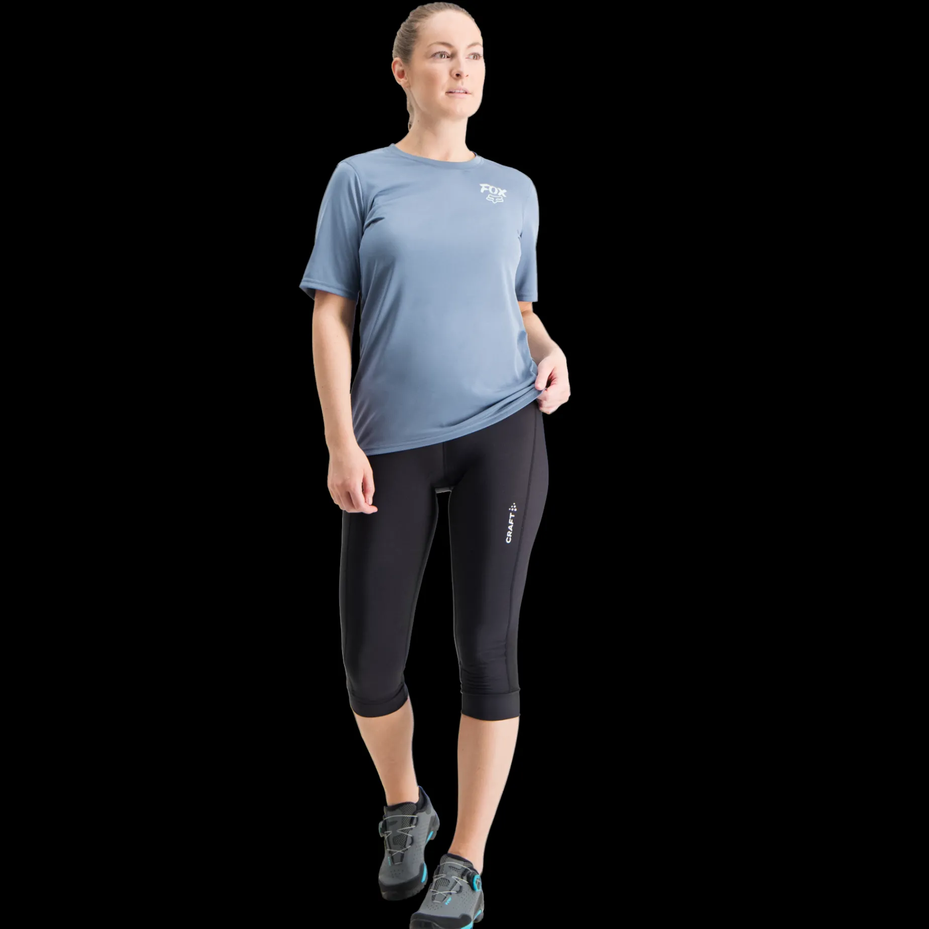 Ranger Short Sleeve Fox Logo Jersey, Cykeltroja Dam