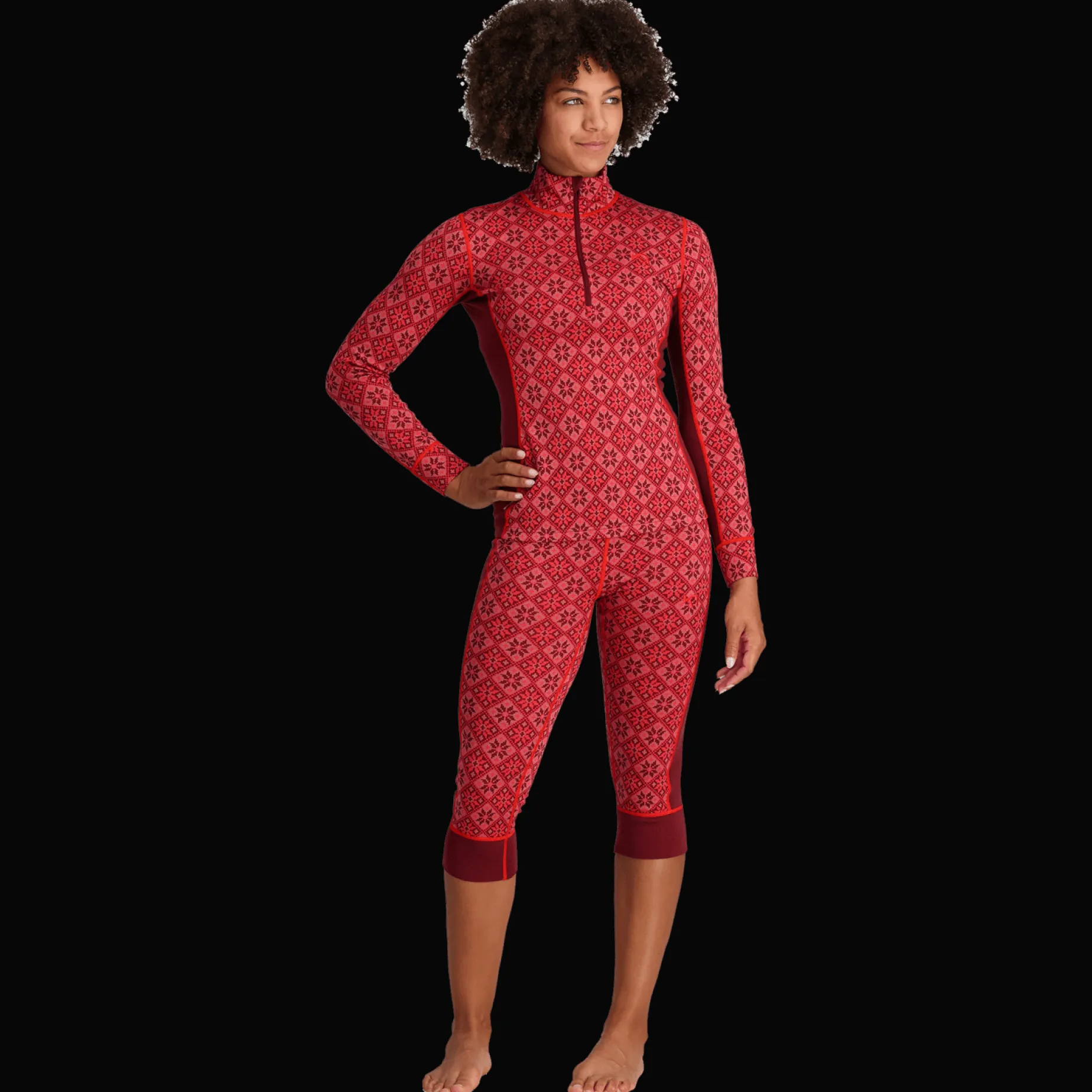 Rose Half Zip, Ulltroja, Dam
