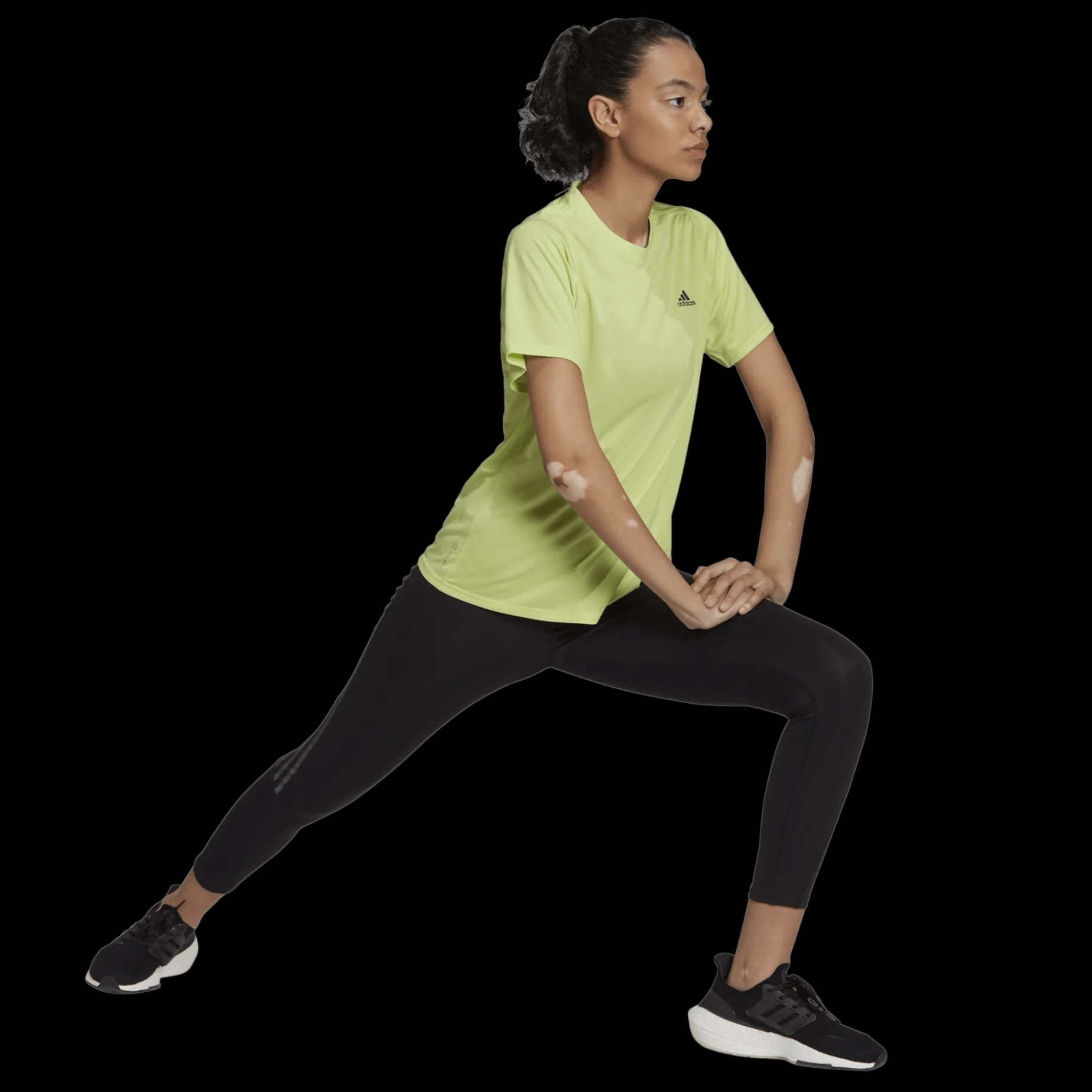 Run Icons 3Bar Running Tee, T-Shirt Dam