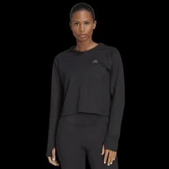 Run Icons 3-Stripes Warm Long-Sleeve Top, Traningstroja Dam