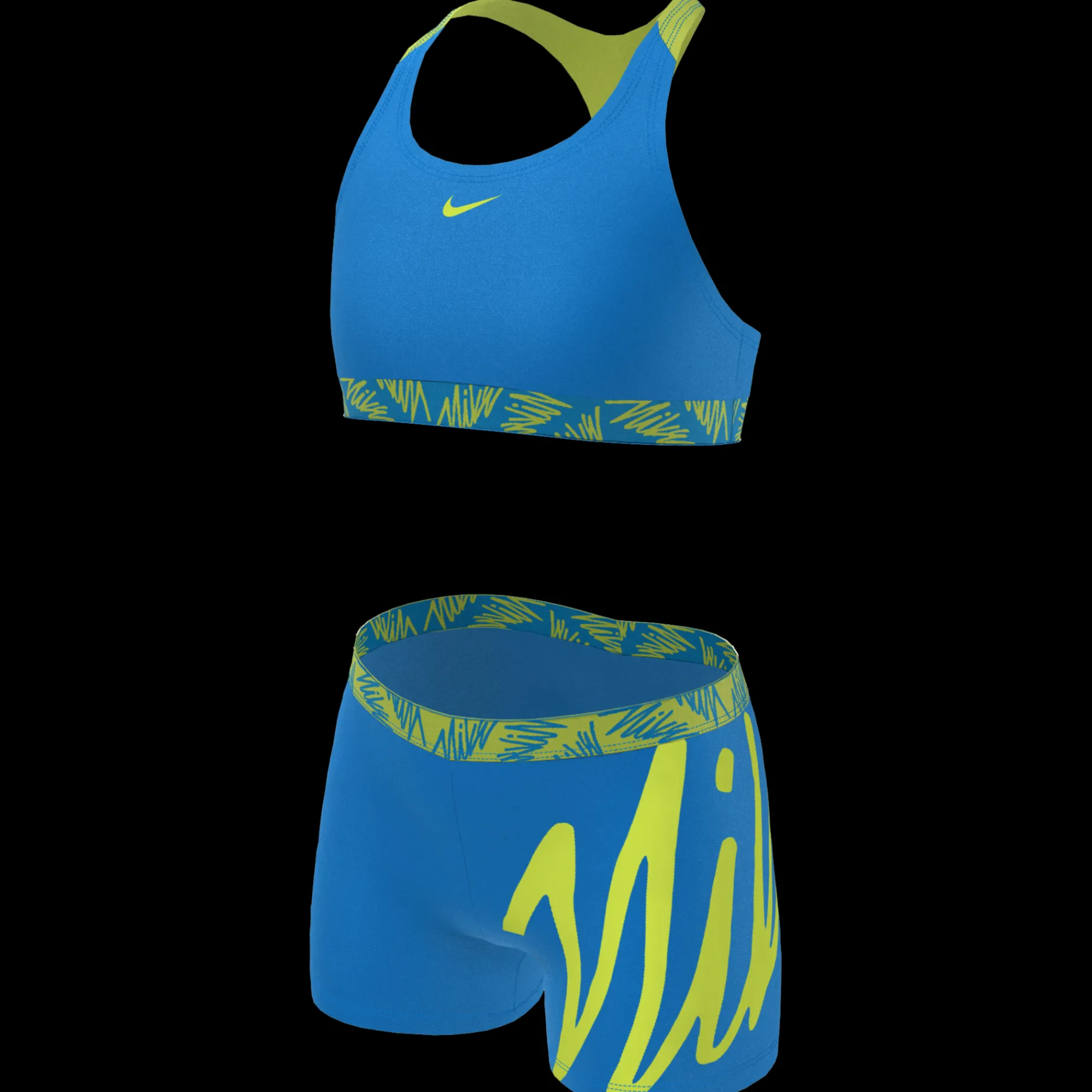 Script Logo Crossback Sport Bikini, Bikini Junior