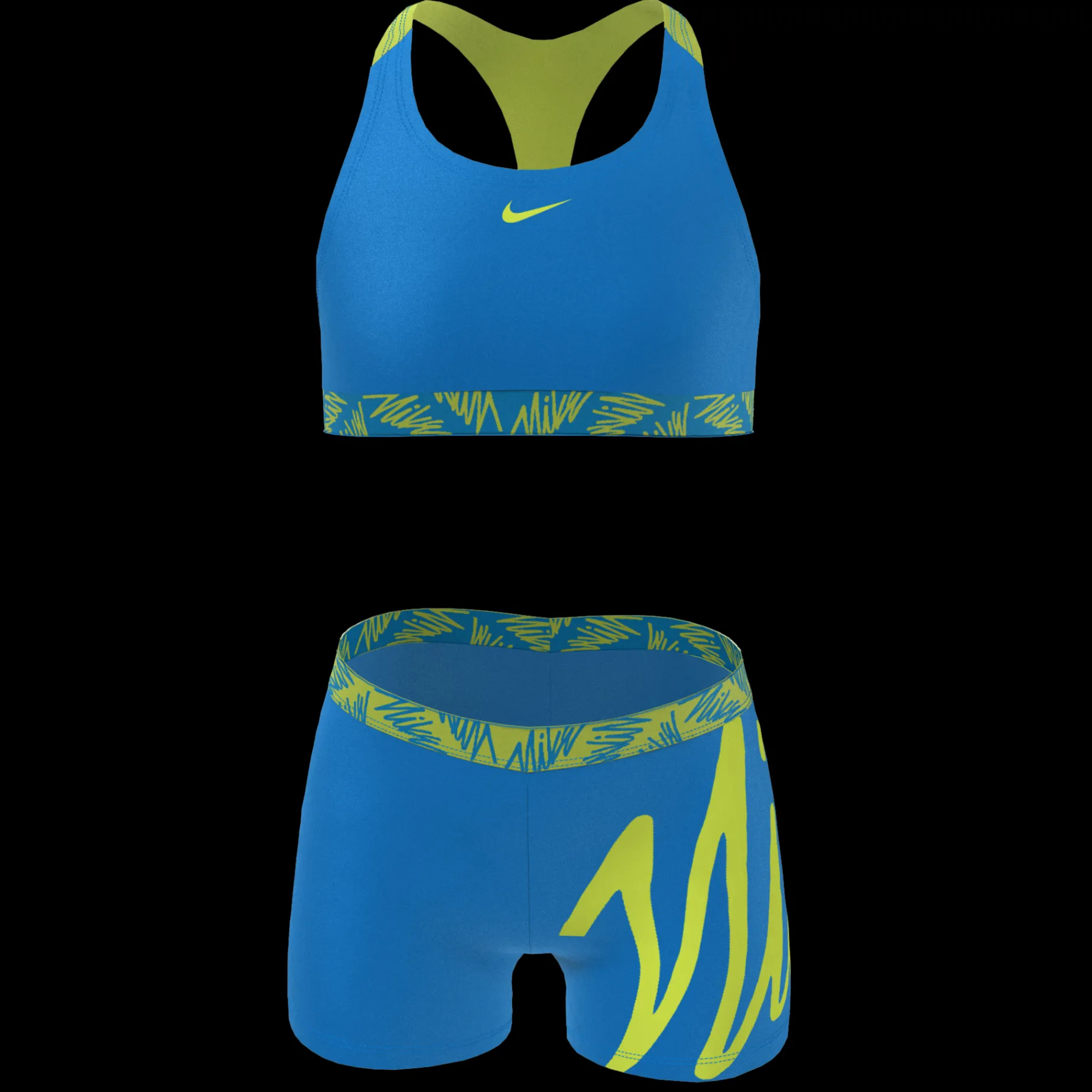 Script Logo Crossback Sport Bikini, Bikini Junior