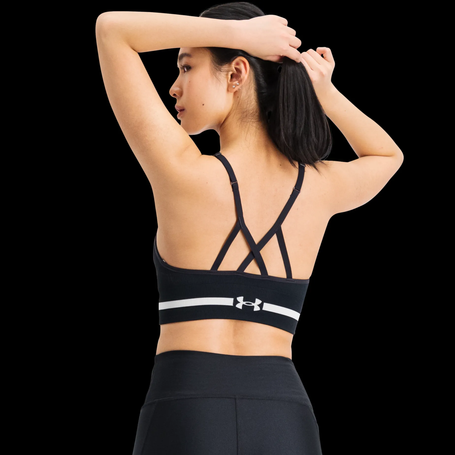 Seamless Low Long Bra, Sport-Bh Dam